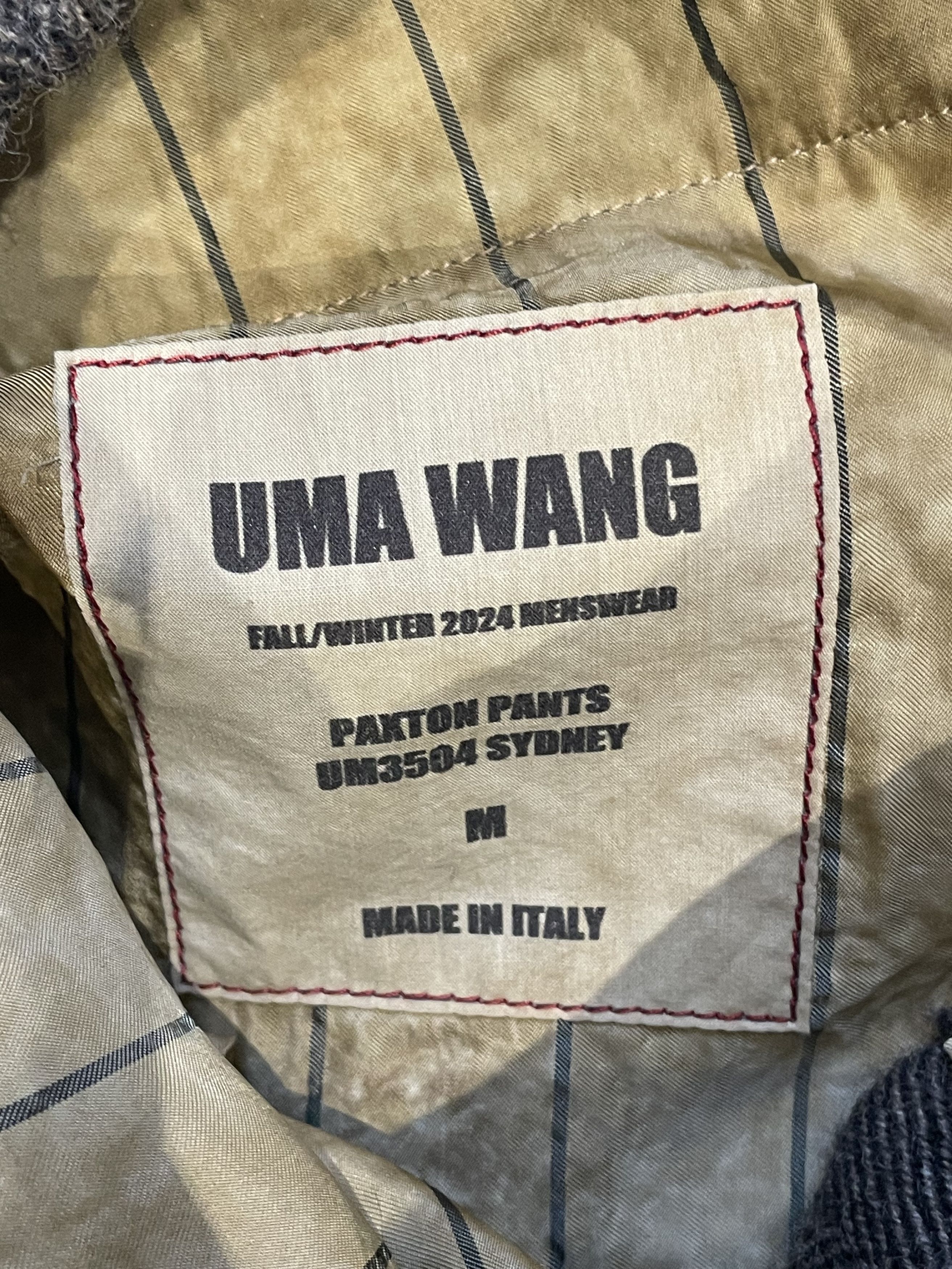 Uma Wang UMA WANG Gray Striped Trousers Size US 31 - 6 Thumbnail