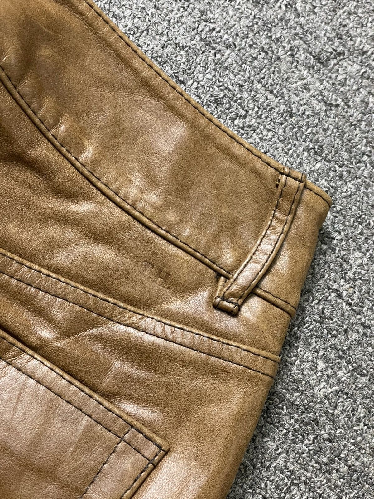 Leather × Tommy Hilfiger × Vintage Tommy Hilfiger Genuine Leather Pants (114) Size US 28 / EU 44 - 13 Thumbnail