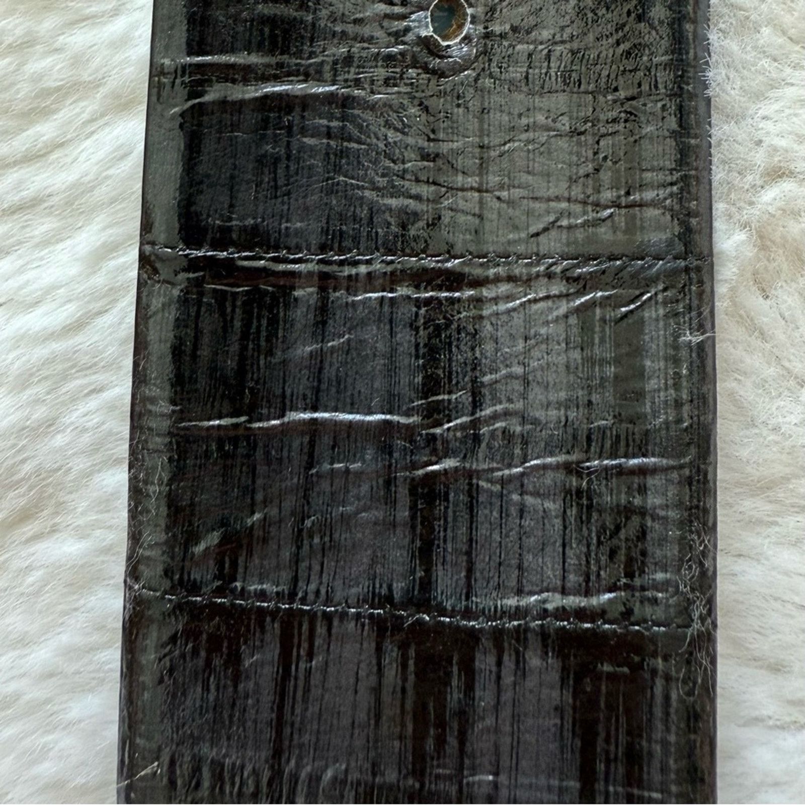 Gianfranco Ferre Gianfranco Ferre black leather belt with stone size 80/95 Size ONE SIZE - 8 Thumbnail