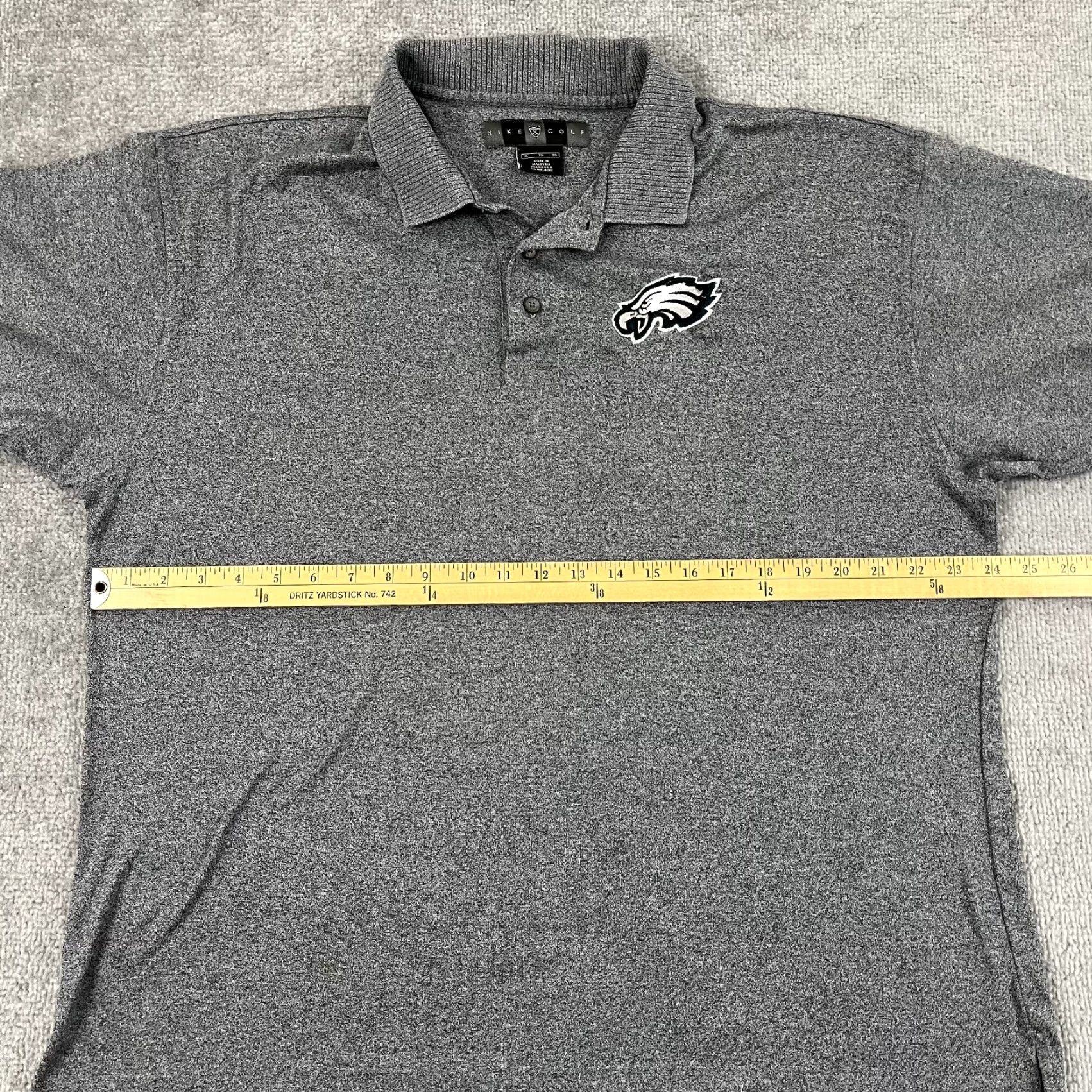 Nike VINTAGE Philadelphia Eagles Polo Shirt Mens XL Gray Nike Golf Retro Throwback Size US XL / EU 56 / 4 - 5 Thumbnail