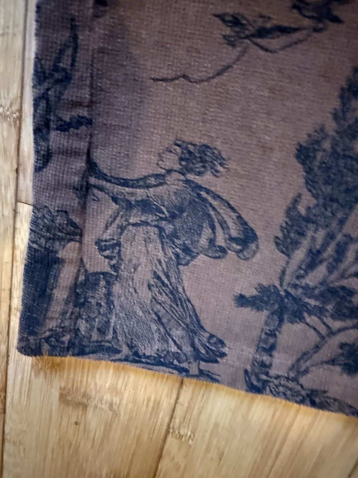 Vintage All Over Print Corduroy Brown Similar to Comme des garcons Size 30" / US 8 / IT 44 - 4 Thumbnail