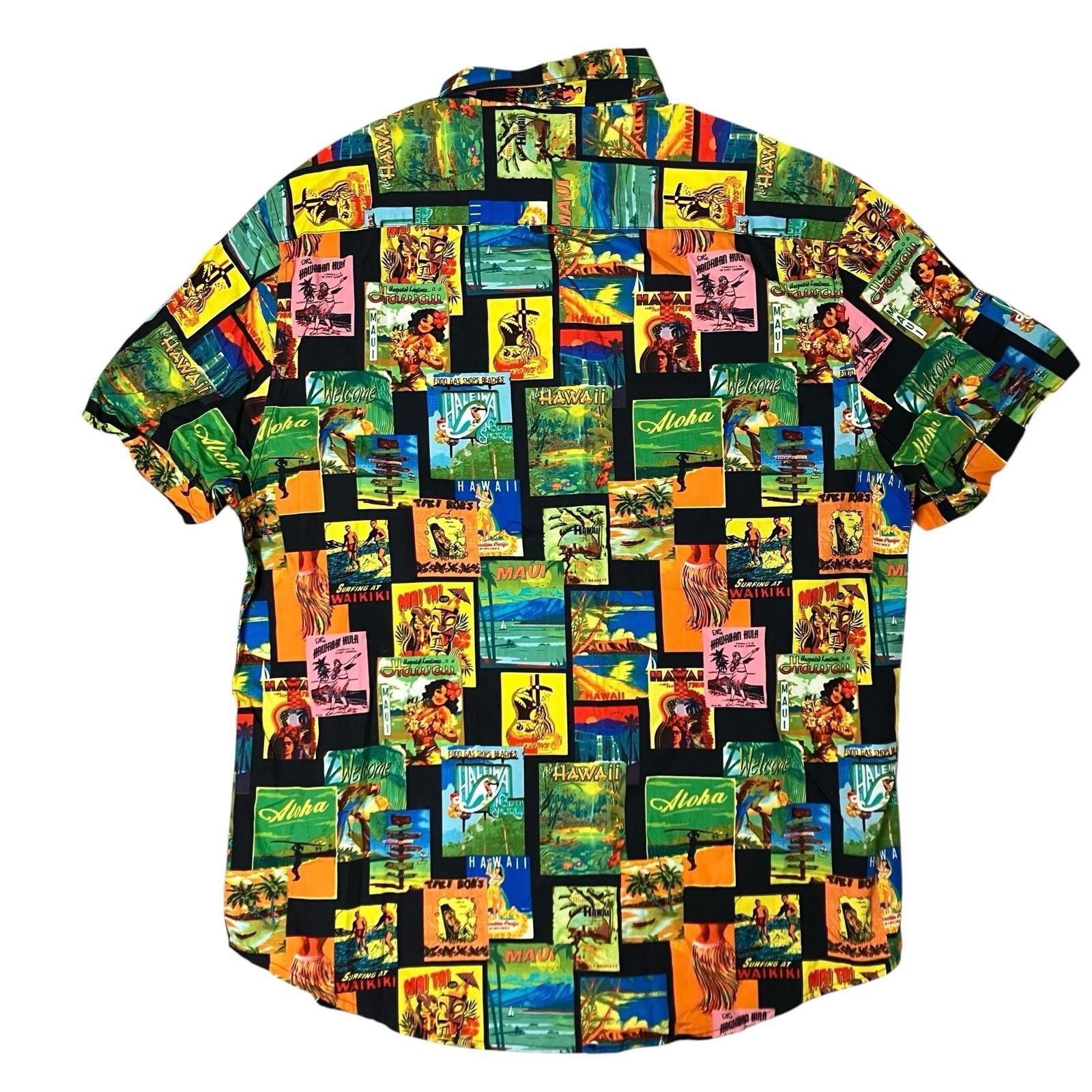 Denim & Flower Denim & Flower Shirt Mens L Hawaii Button Up Tropical Resort Size US L / EU 52-54 / 3 - 11 Thumbnail