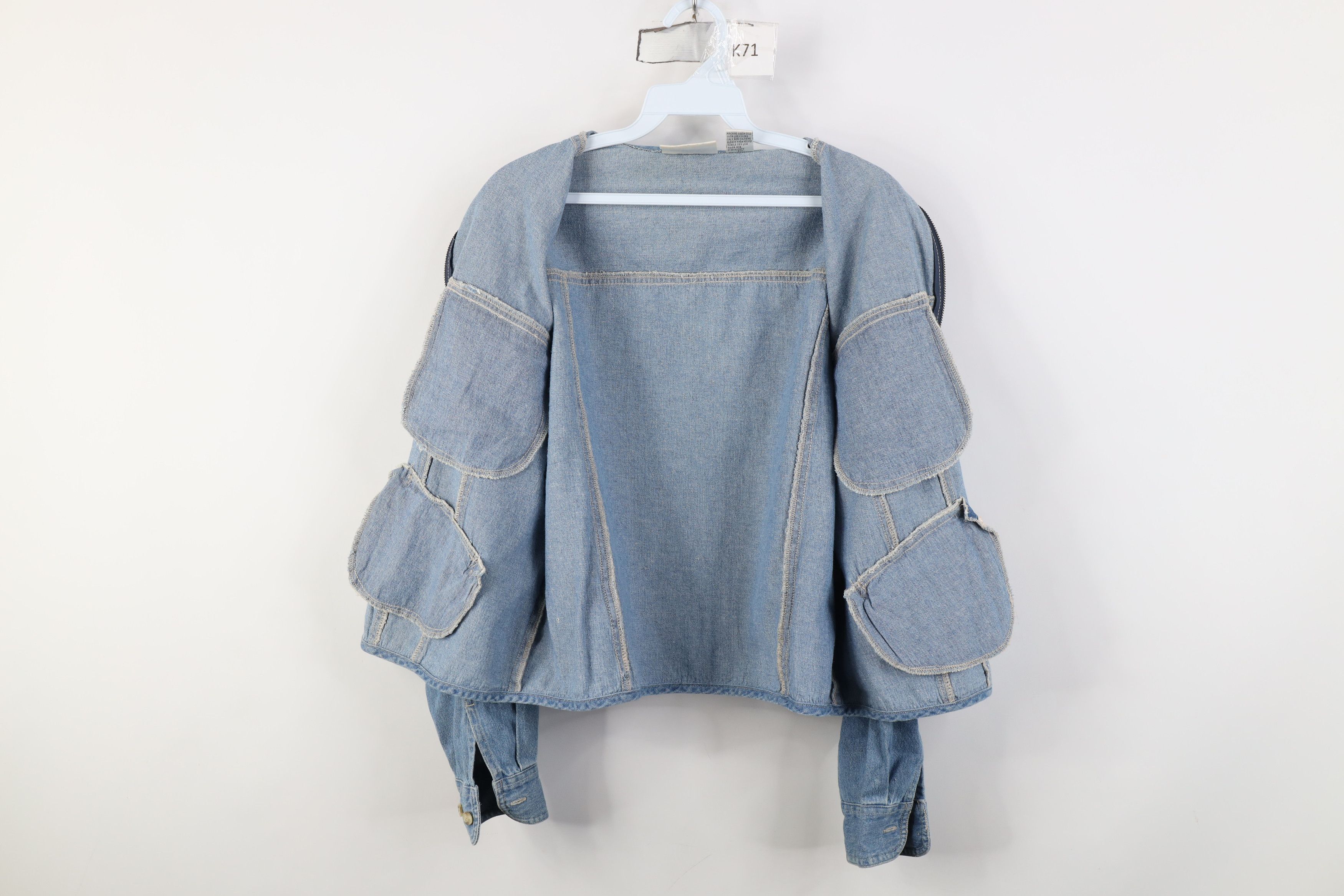Vintage Vintage 90s Streetwear Babydoll Denim Trucker Jacket Blue Size M / US 6-8 / IT 42-44 - 11 Thumbnail