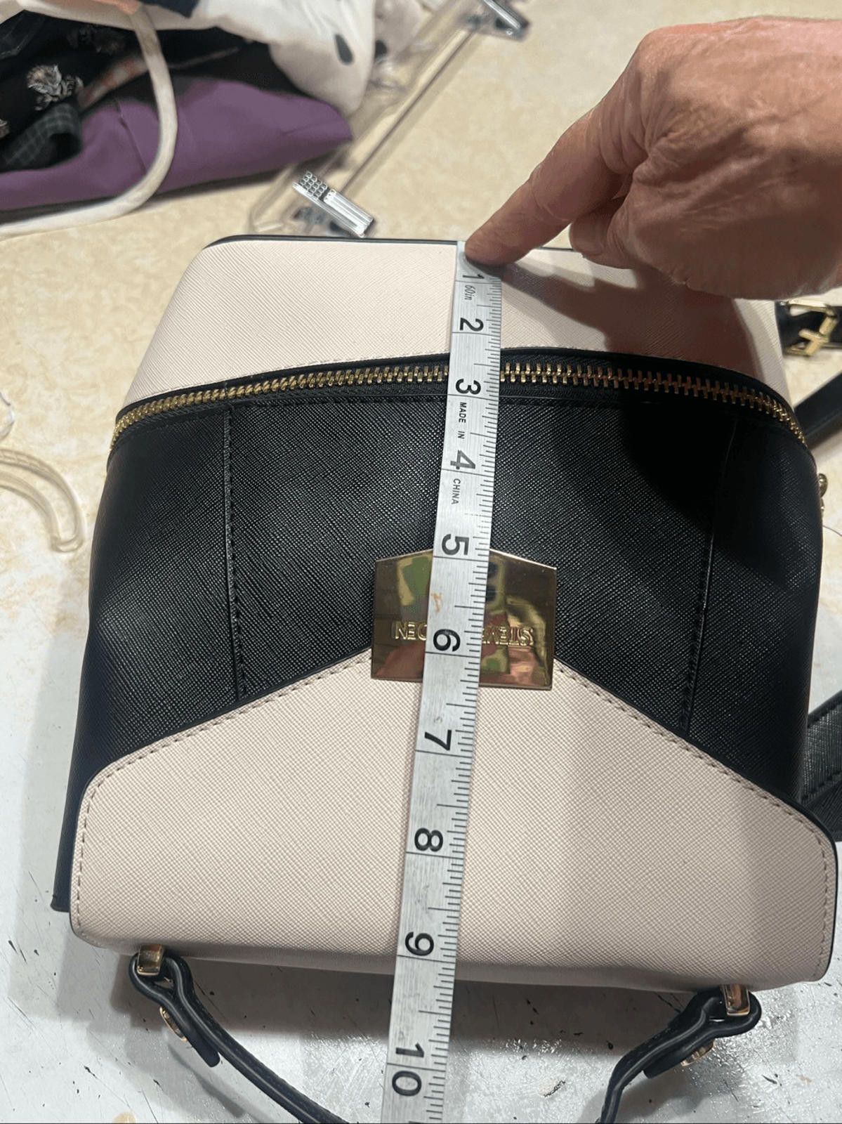 Steve Madden Steve Madden Backpack With Top Handle Purse Faux Leather Size ONE SIZE - 5 Thumbnail