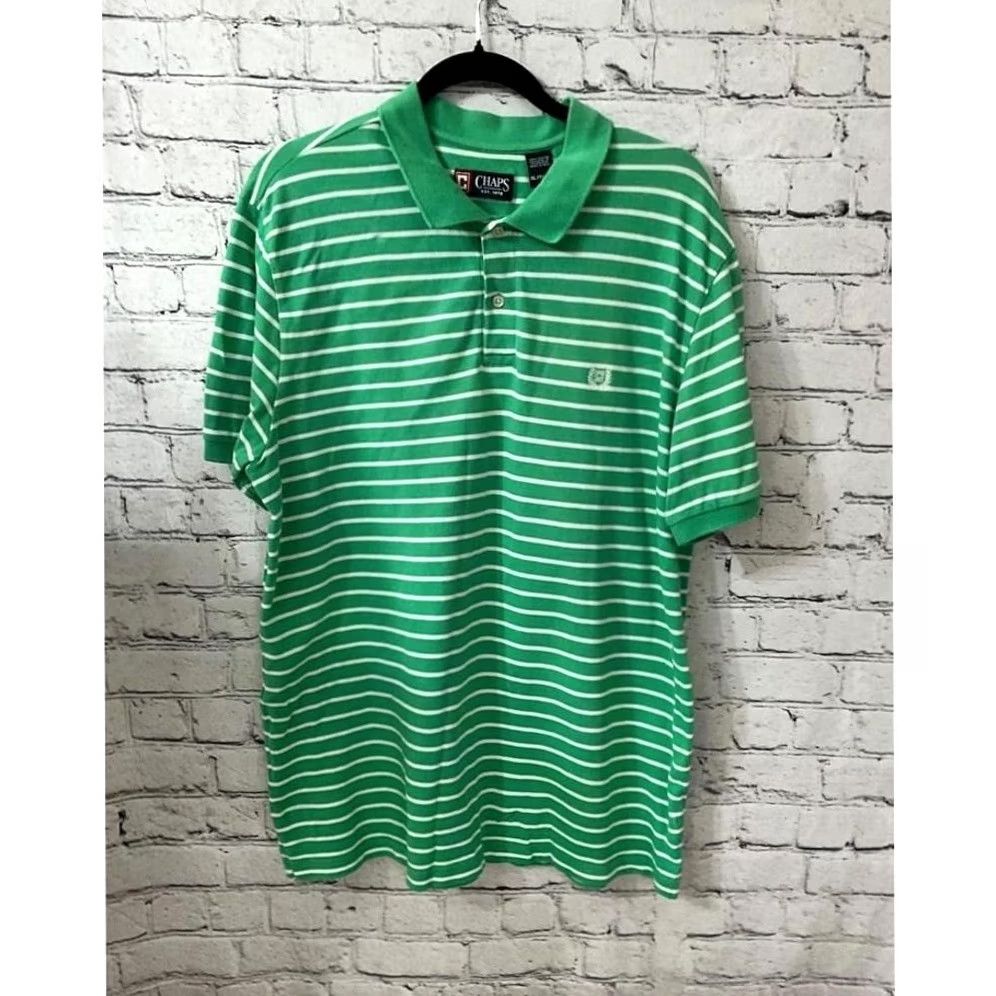 Chaps CHAPS RALPH LAUREN MENS POLO SIZE XL - Green Size US XL / EU 56 / 4 - 3 Thumbnail