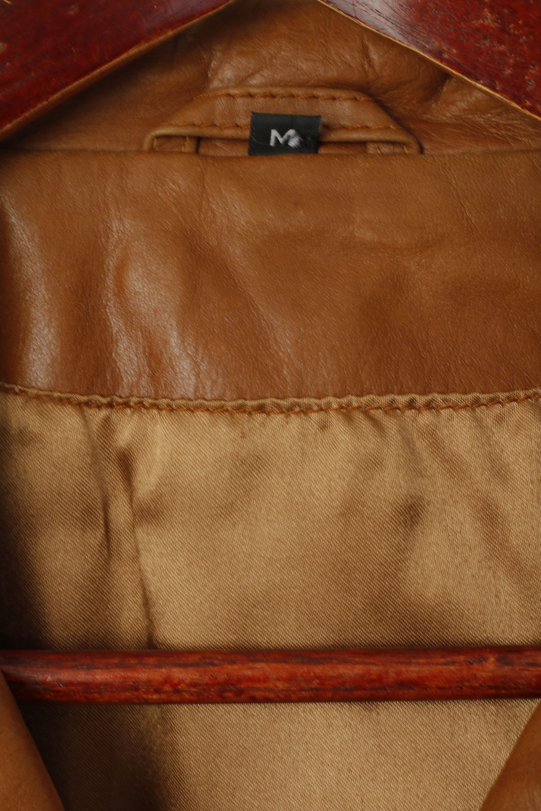 Vintage Vintage Women M Jacket Brown Leather Casual 5073 Size M / US 6-8 / IT 42-44 - 4 Thumbnail