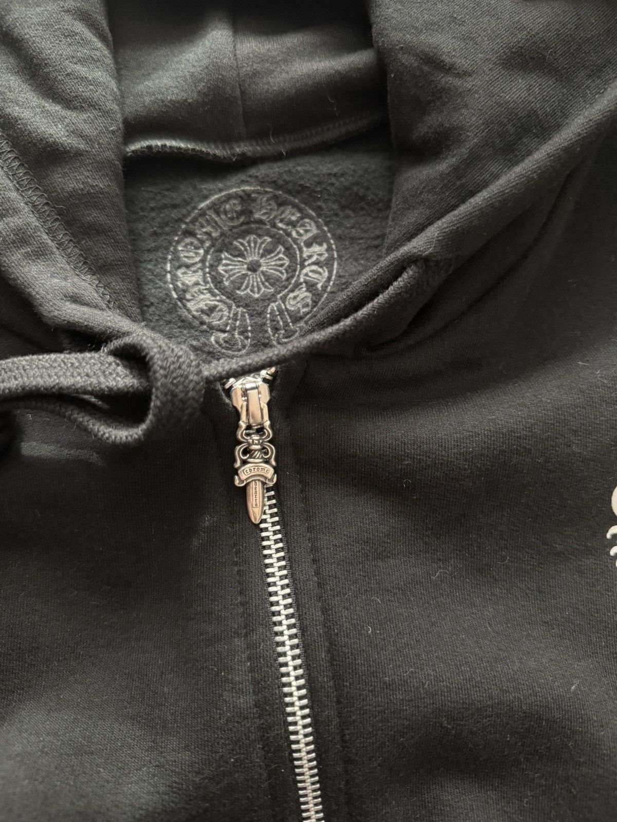 Chrome Hearts Chrome Hearts Vertical Logo Hoodie Black Size US XS / EU 42 / 0 - 4 Thumbnail