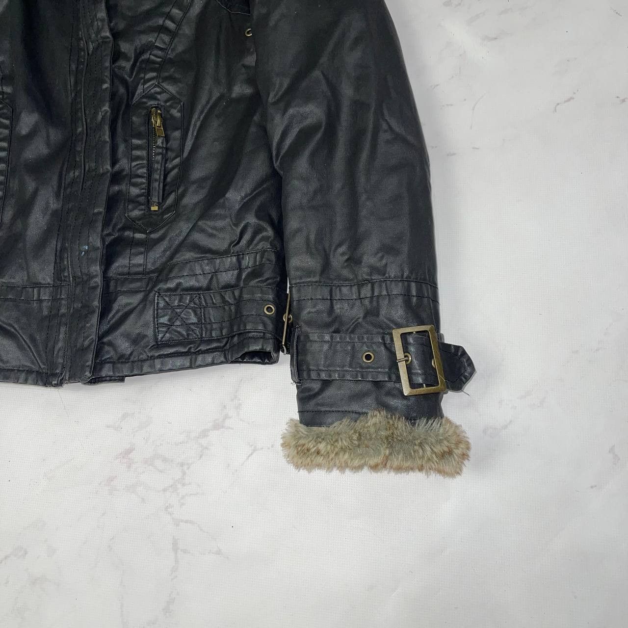 Japanese Brand Vintage Crazy Y2K Leather fur Jakets streetwear size Size M / US 6-8 / IT 42-44 - 8 Thumbnail