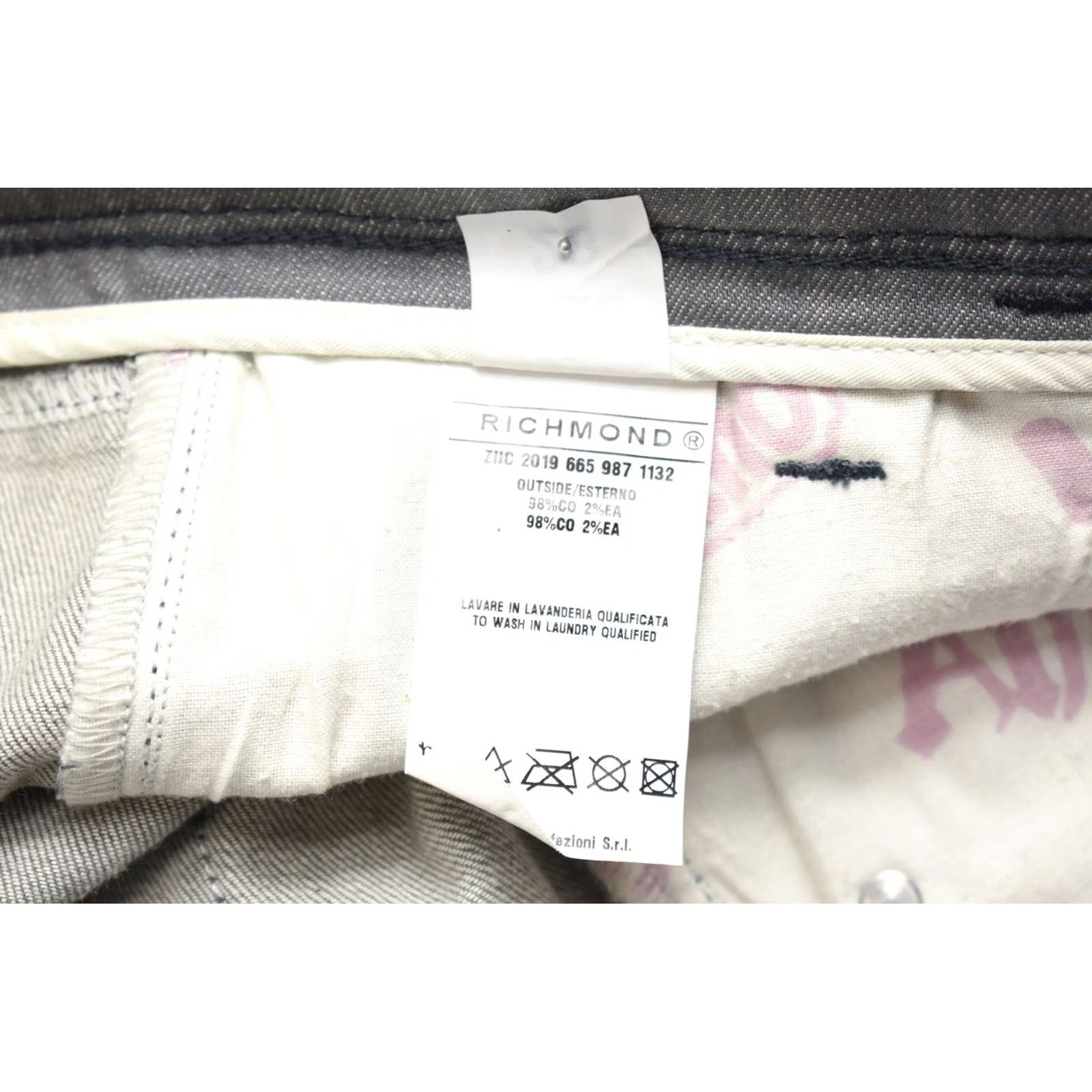 Denime RICHMOND DENIM Jeans Women's W28 Zip Fly Distressed Faded Flared Jeans Grey Denim W28 Womens Flared Distressed, Faded, Zip Fly Size 28" / US 6 / IT 42 - 6 Thumbnail