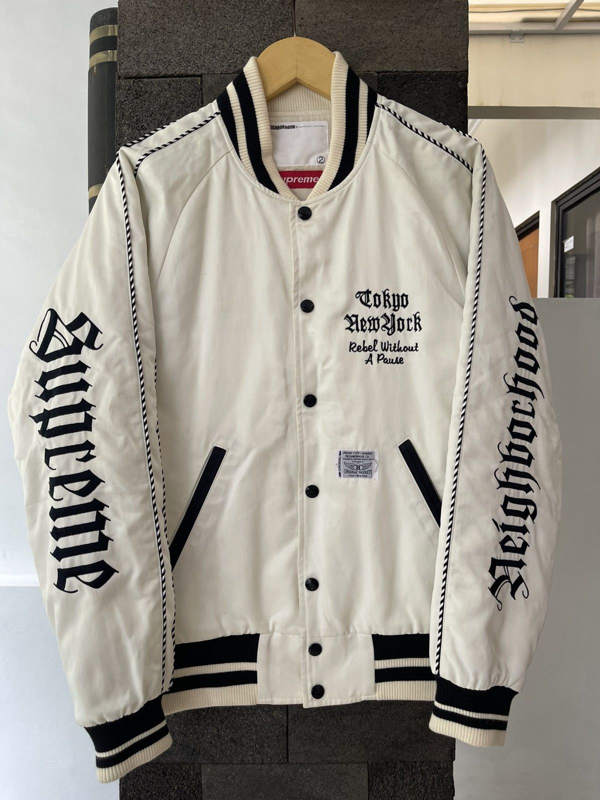 Neighborhood × Supreme Supreme x NBHD 2006 Stadium Jacket Size US M / EU 48-50 / 2 - 2 Thumbnail