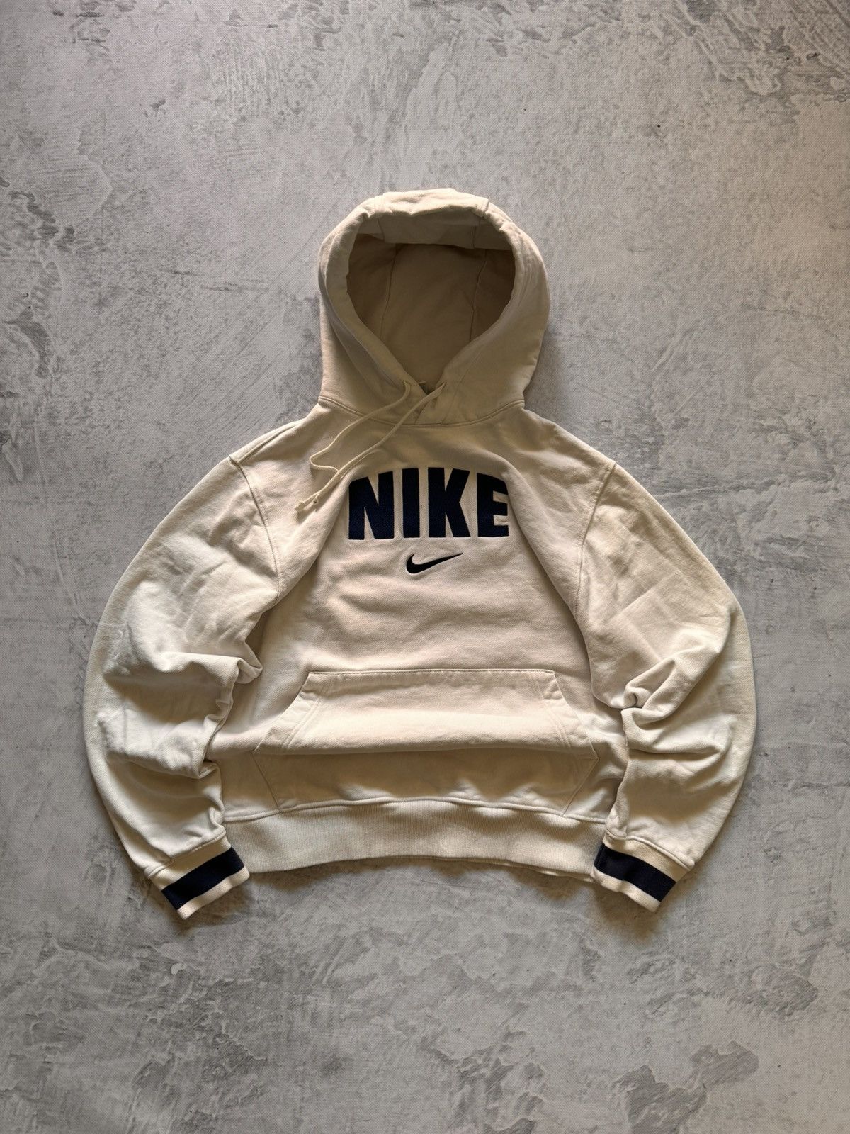 Nike × Vintage NIKE VINTAGE CENTER LOGO OVERSIZE BOXY HOODIE Size US L / EU 52-54 / 3 - 1 Thumbnail