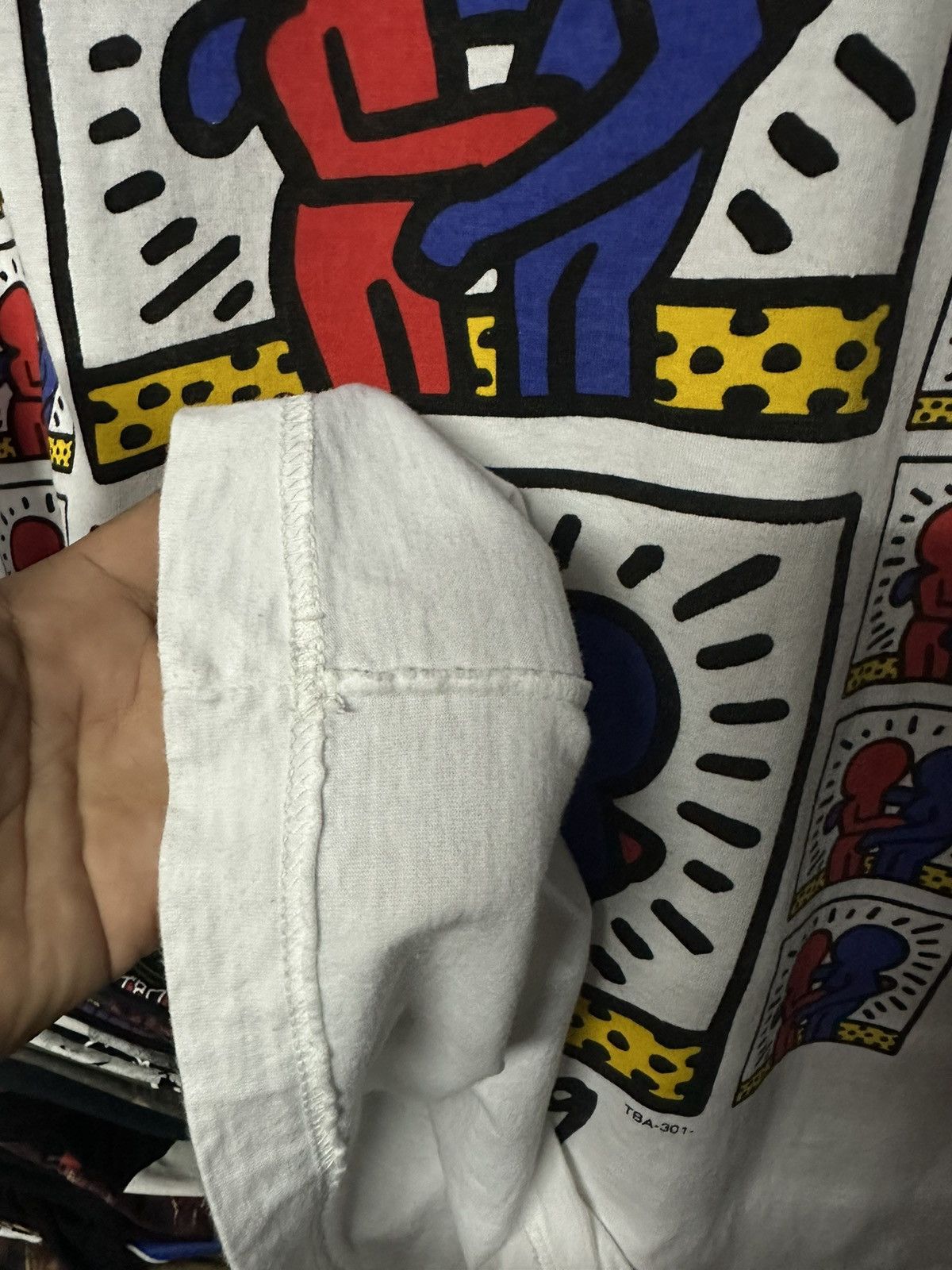 Andy Warhol × Keith Haring × Vintage Vintage 90s Keith Haring Popart Boxy Tee Size US L / EU 52-54 / 3 - 7 Thumbnail