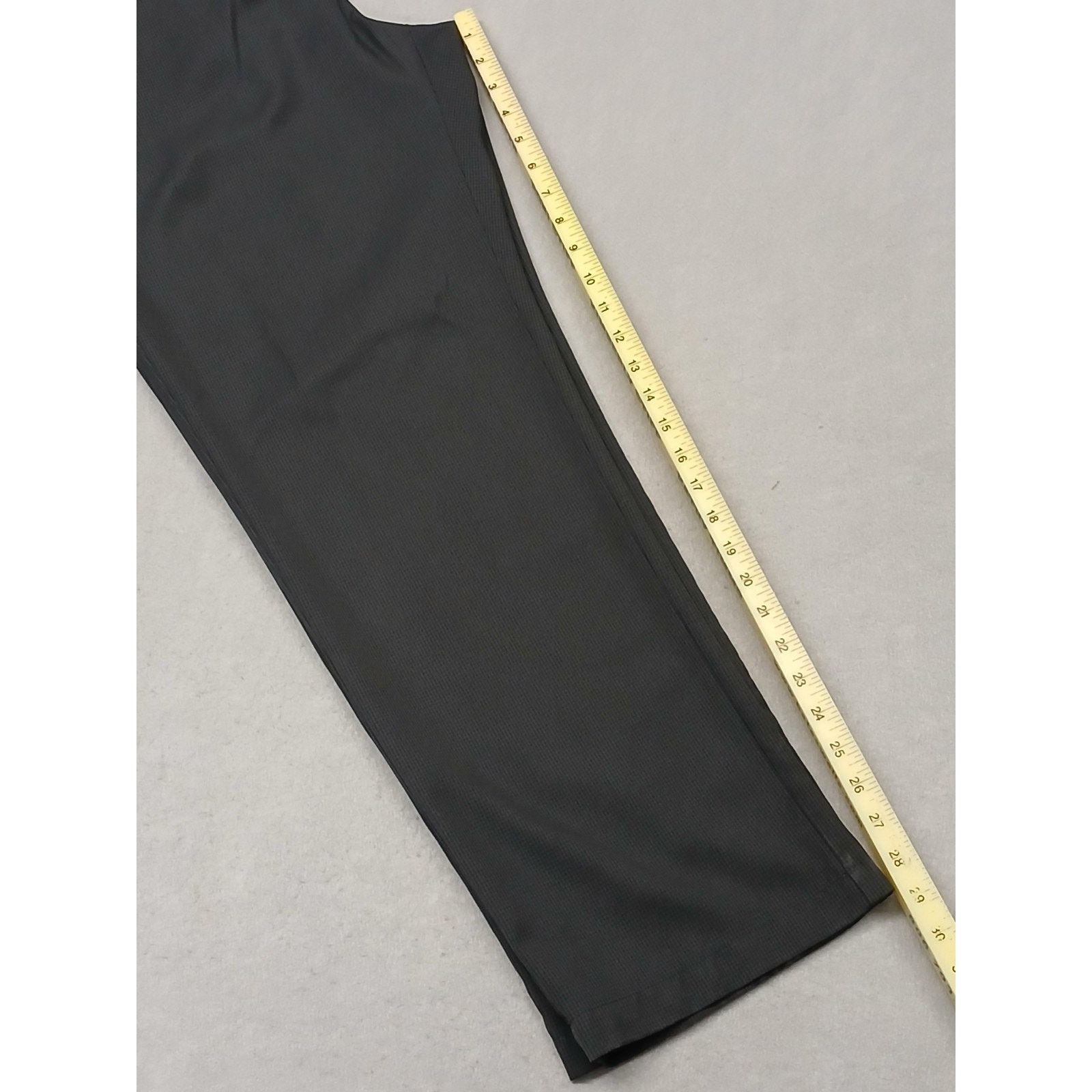 Haggar Haggar (38x30) Men's Classic Dri Fit Black Plaid Dress Pants Size US 38 / EU 54 - 7 Thumbnail