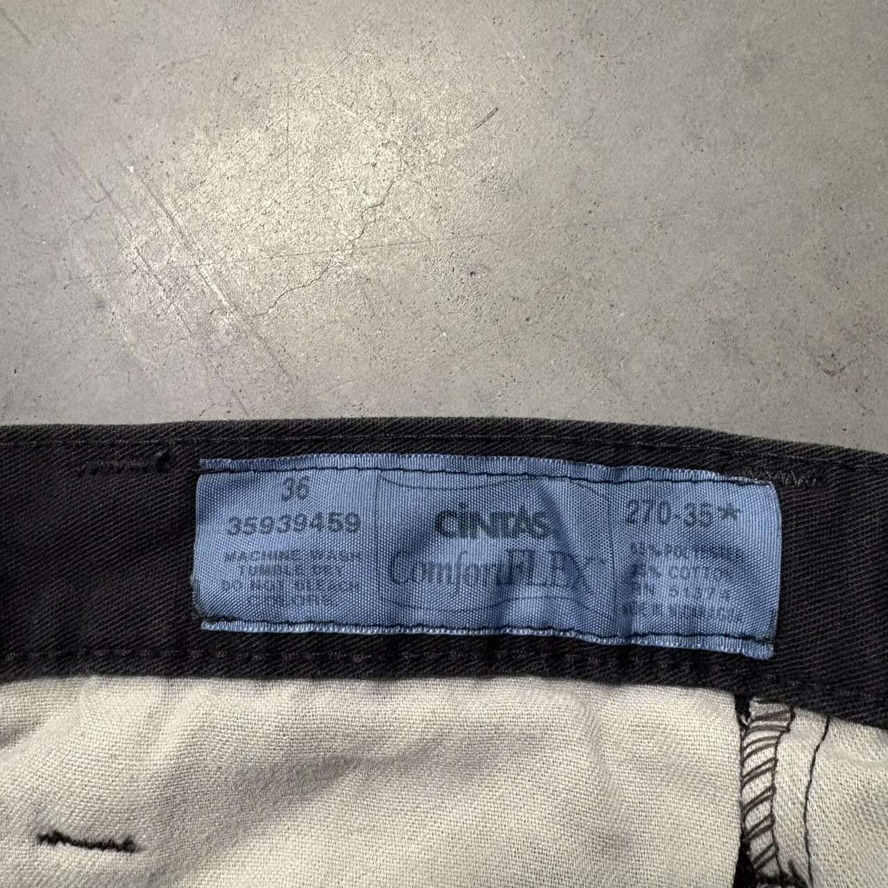 Vintage Crazy Vintage Y2K 2000s Baggy Black Workwear Cintas Grunge Cargo Pants! Size US 36 / EU 52 - 6 Thumbnail