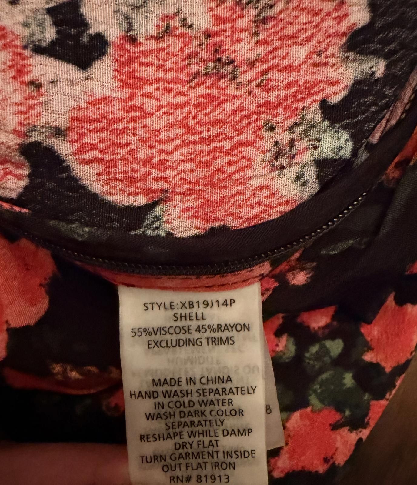 Other Plenty by Tracy Reese Laurette Floral Jumpsuit Black Pink XX Size 28" / US 6 / IT 42 - 6 Thumbnail
