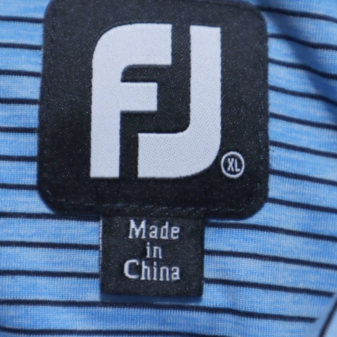 Footjoy Footjoy Polo Shirt Blue Men's XL Striped Heather Short Sleeve Shirt Size US XL / EU 56 / 4 - 5 Thumbnail