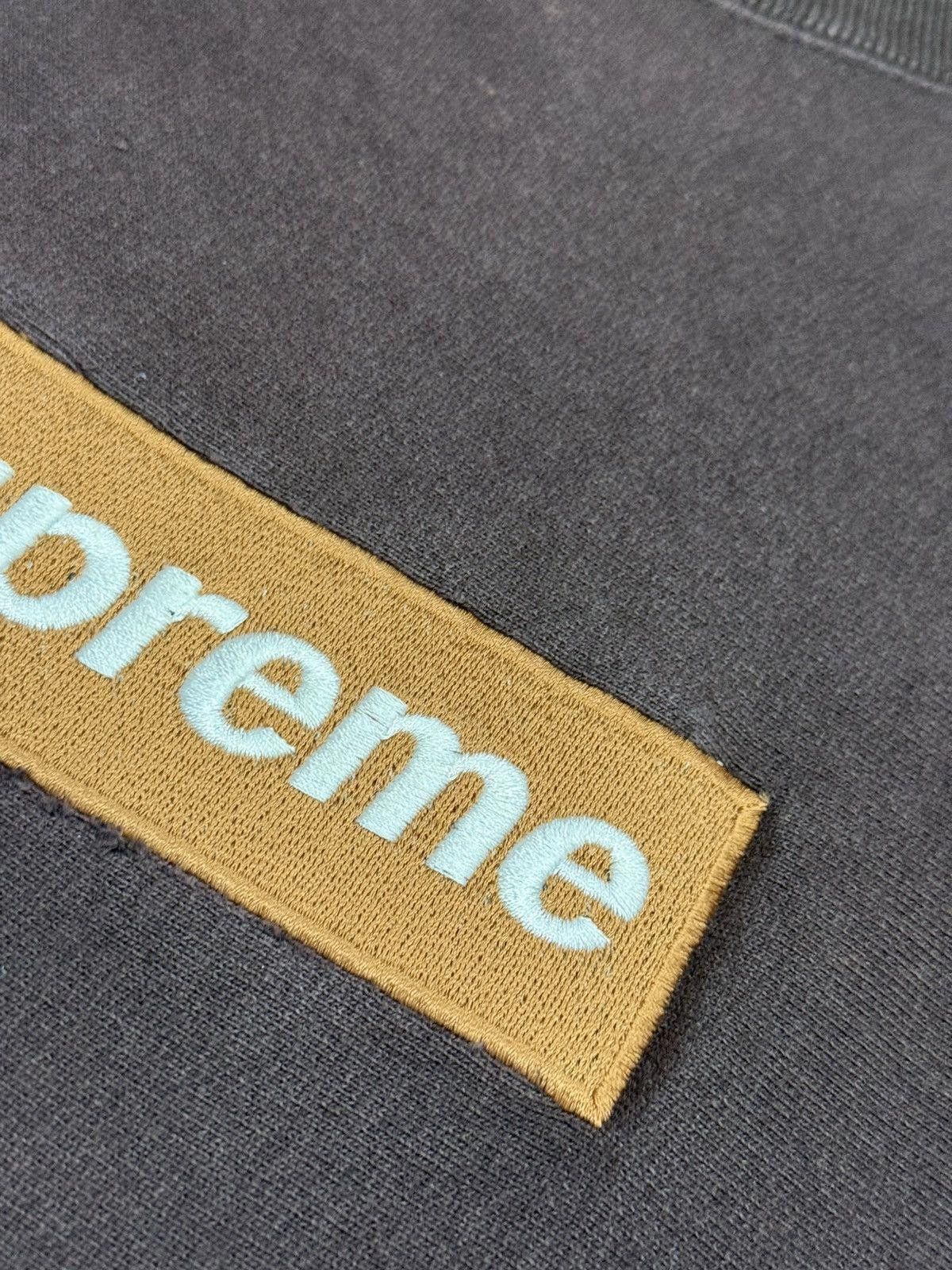 Supreme Supreme 1998 Dark Khaki/Brown Box Logo Crewneck Size US XL / EU 56 / 4 - 6 Thumbnail