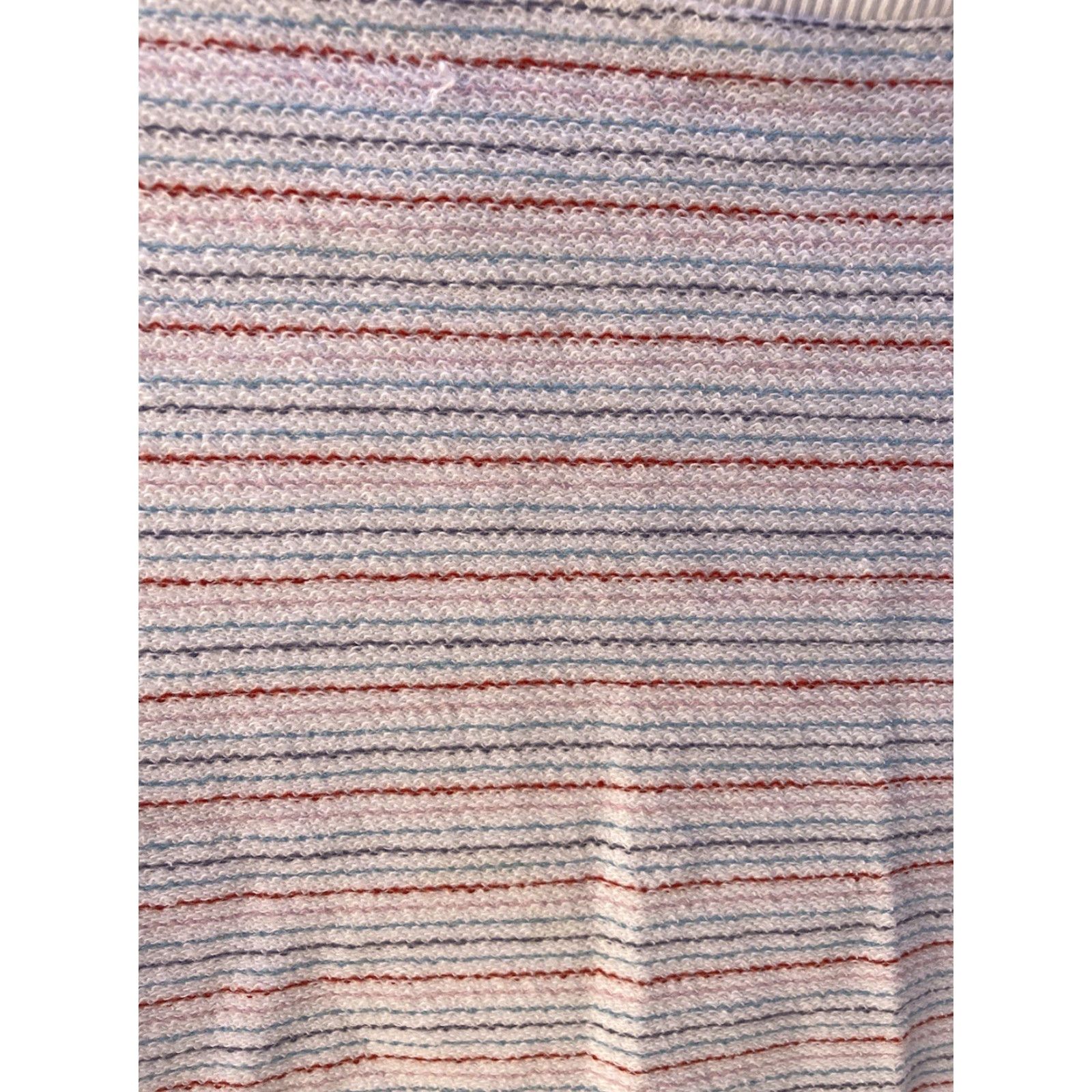 Vintage Women's Universal Thread White Striped Crew Neck Sweatshirt S Cotton RN177730 Size S / US 4 / IT 40 - 2 Thumbnail