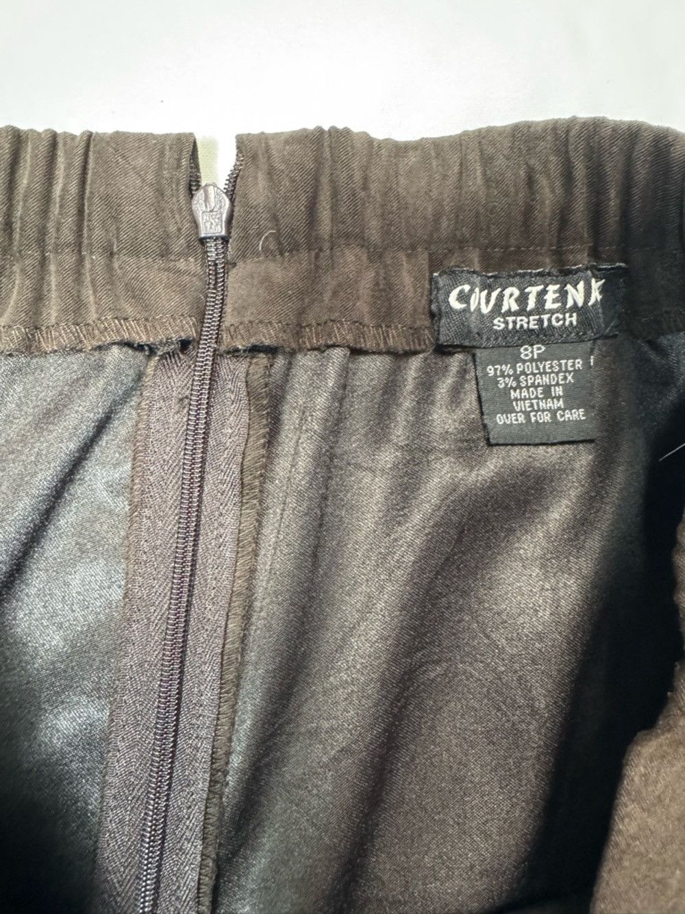 Other Vintage Courtenay Brown Faux Suede Blazer Pants Suit Size 8 Size M / US 6-8 / IT 42-44 - 6 Thumbnail