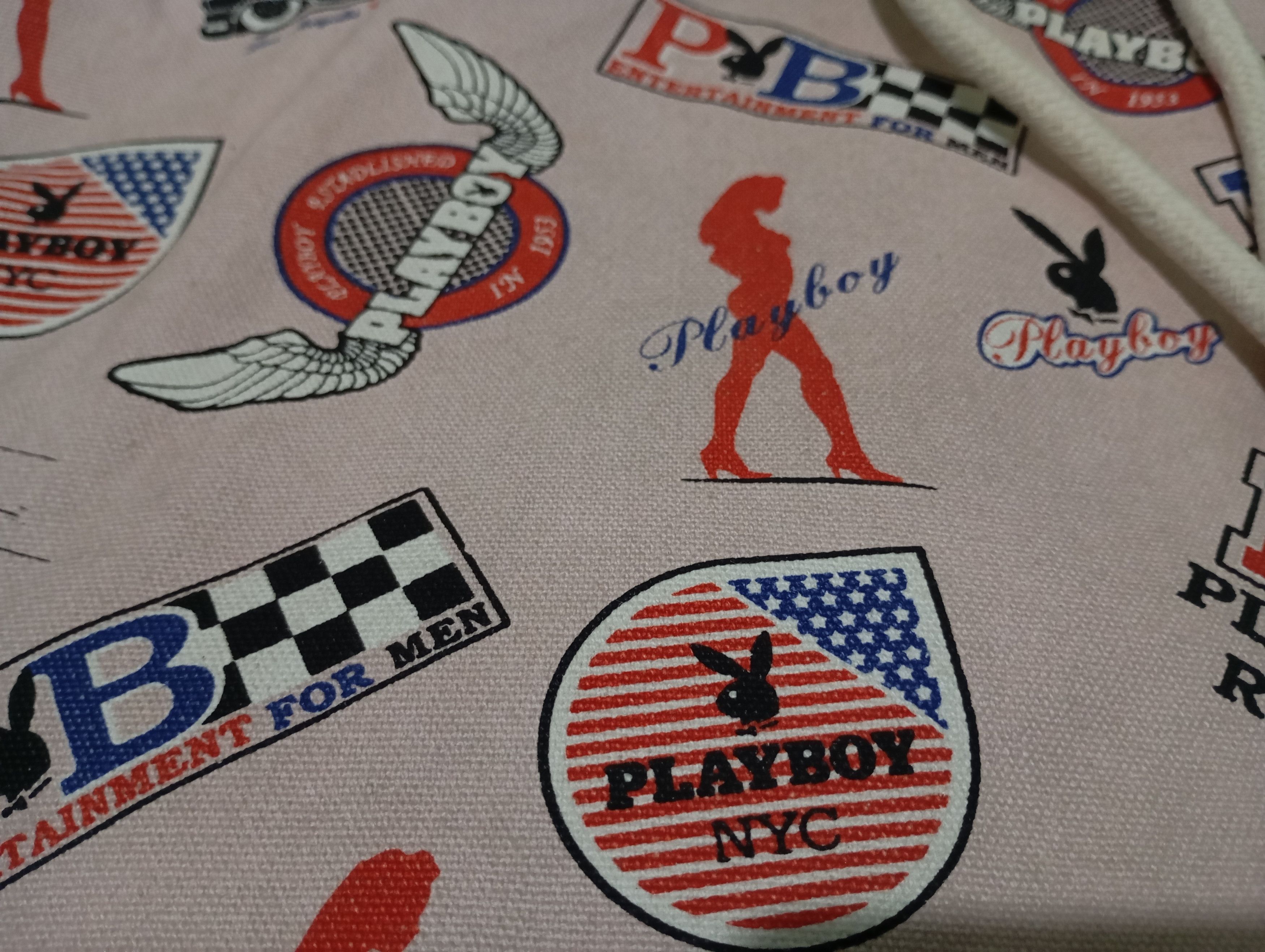 Playboy Diatressed Playboy Tote bag Size ONE SIZE - 5 Thumbnail