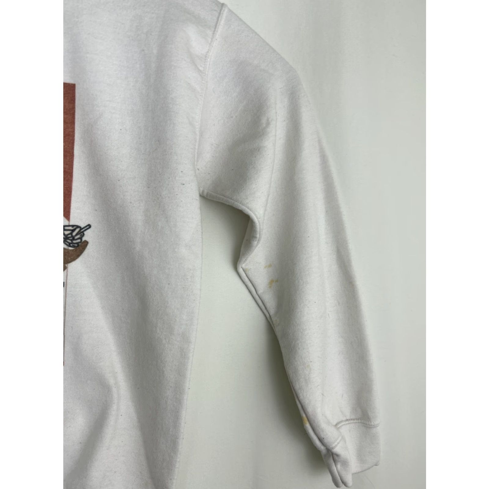 Gildan VINTAGE Gildan Womens Crew Neck Sweater Cowboys Cowgirl White Small Pullover Candy Cotton Blend Size S / US 4 / IT 40 - 6 Thumbnail