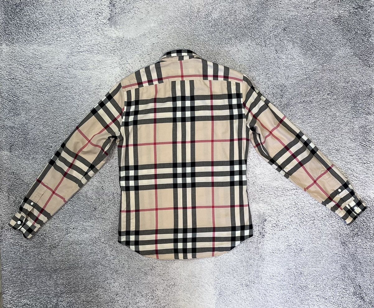 Burberry Burberry Brit Mens Nova Check Beige Shirt S Long Sleeve Size US S / EU 44-46 / 1 - 13 Thumbnail