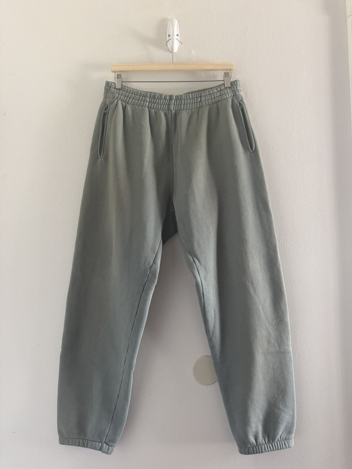 USA XS Yeezy Season 6 Glacier Blue Rust Fleece Sweatpants