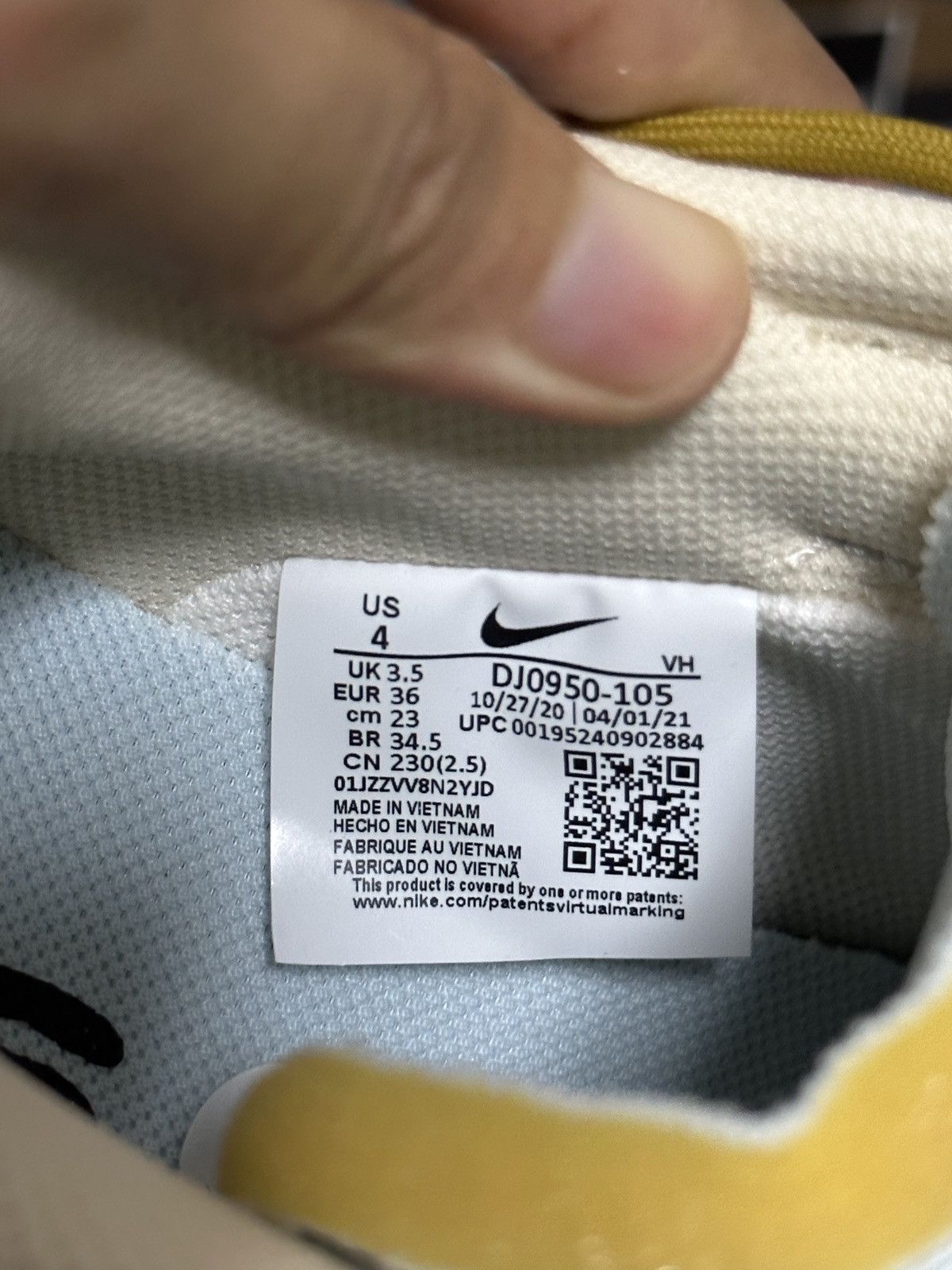 Nike Nike Dunk Low Off-White Lot 37 size 4 Size US 4 / IT 34 - 7 Thumbnail