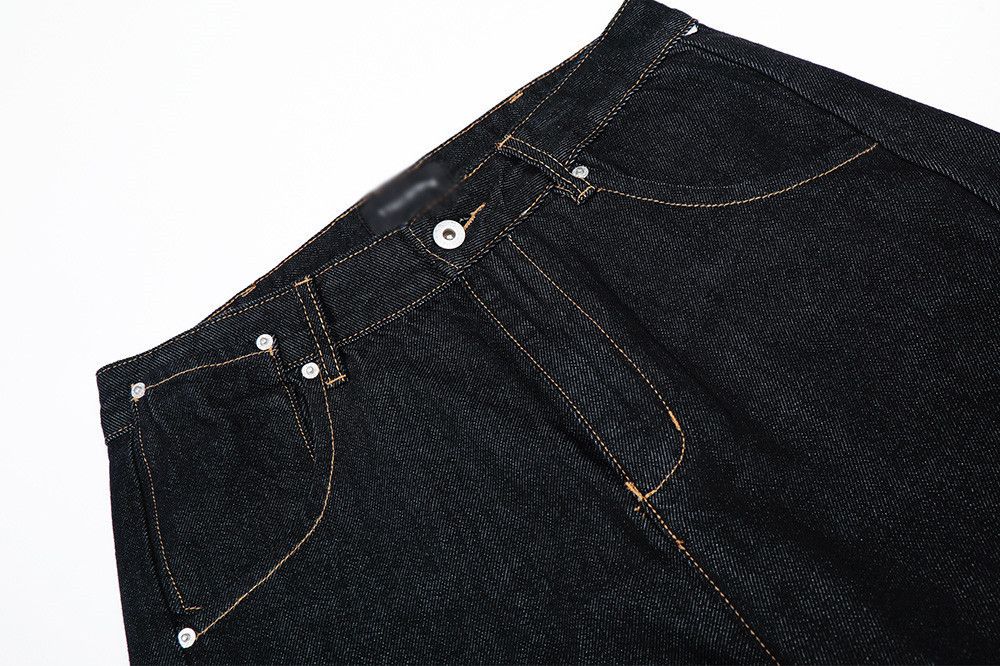 Jean Men's loose wide-leg straight American street trend jeans Size US 34 / EU 50 - 3 Thumbnail