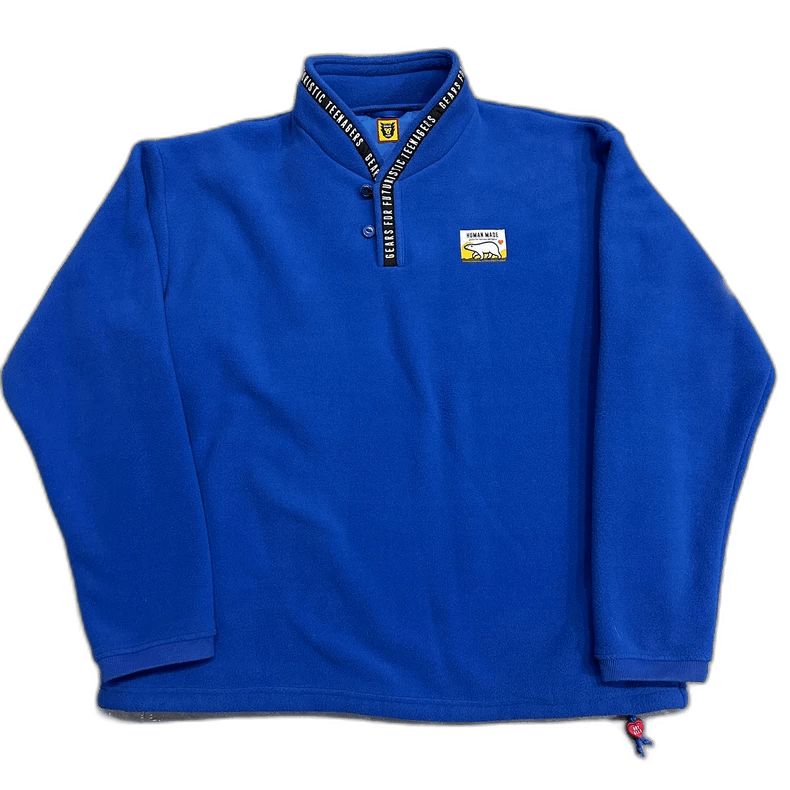 Human Made Human Made Blue Fleece Long Sleeve Sweatshirt Size US XL / EU 56 / 4 - 1 Thumbnail