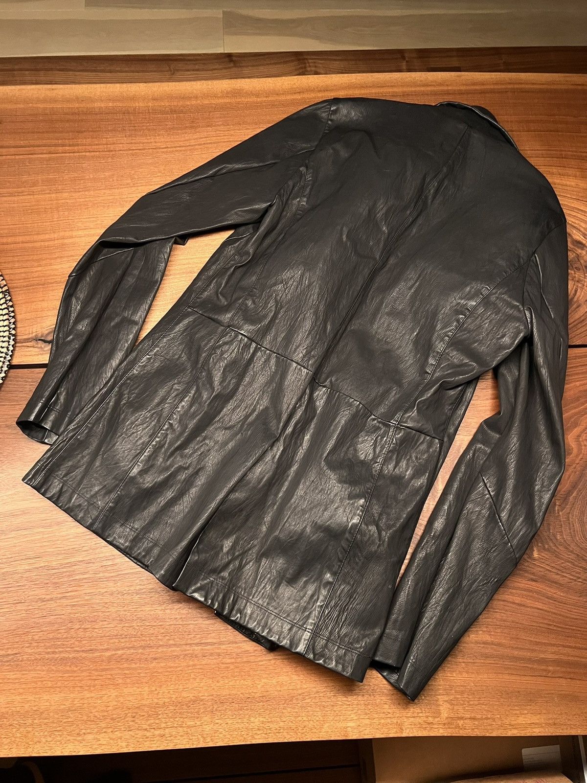 10sei0otto Black leather jacket from 10sei0otto Size US XXL / EU 58 / 5 - 8 Thumbnail