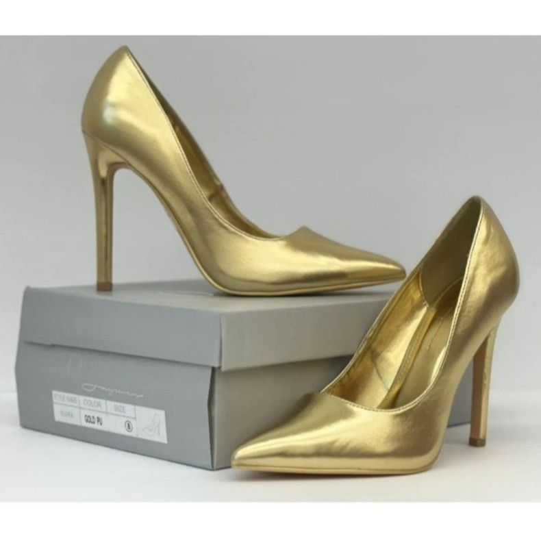 Other OLIVIA FERGUSON / Kiara / Gold / Pointed-Toe / High Heel Pum Size US 8 / IT 38 - 6 Thumbnail