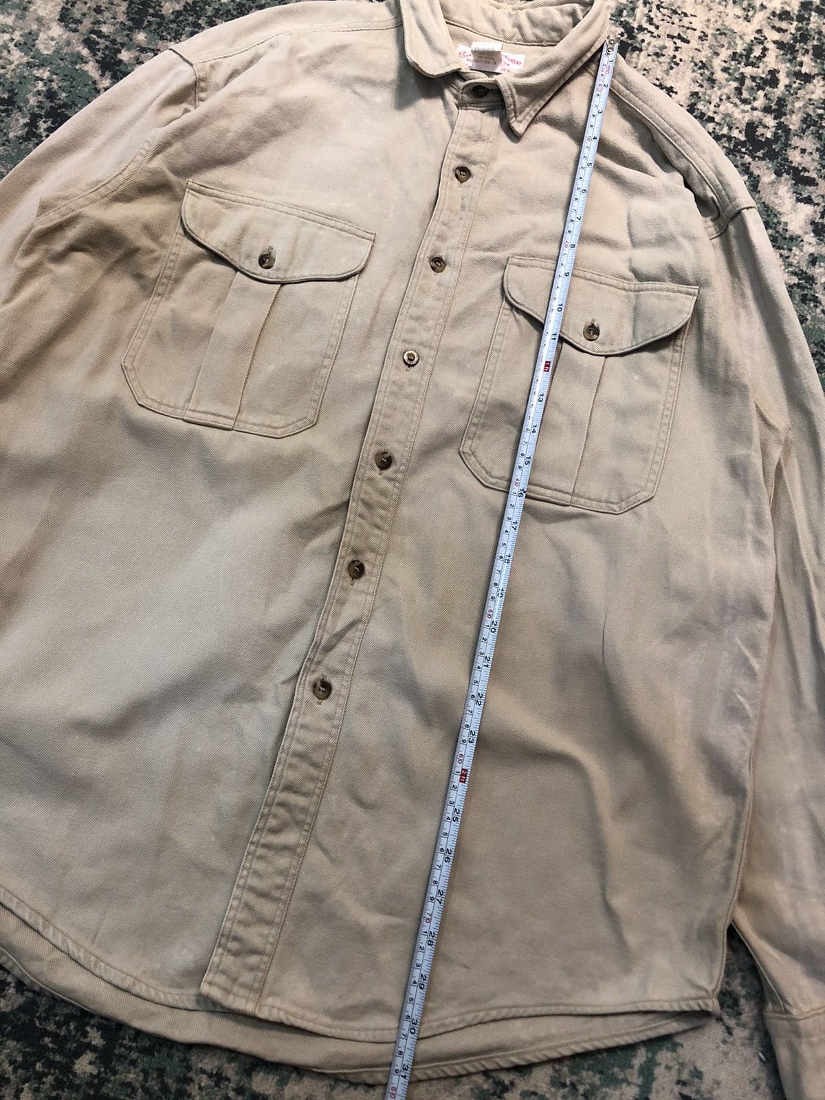 Filson Vintage Filson Heavy Cotton Distressed L/S Shirt Size US L / EU 52-54 / 3 - 13 Thumbnail