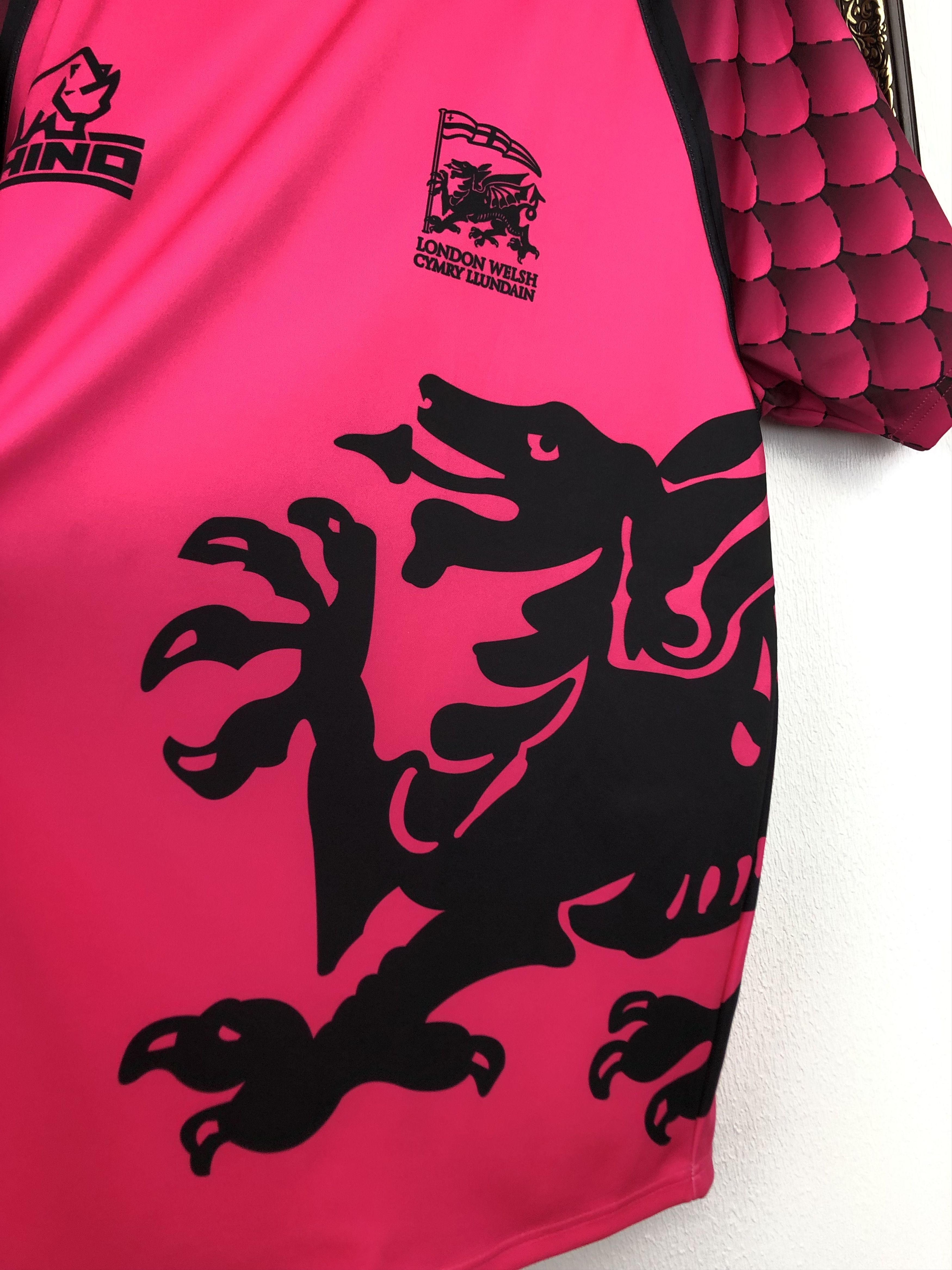 Other Rare London Welsh Rugby Union Shirt Rhino Jersey Trikot Size US L / EU 52-54 / 3 - 5 Thumbnail