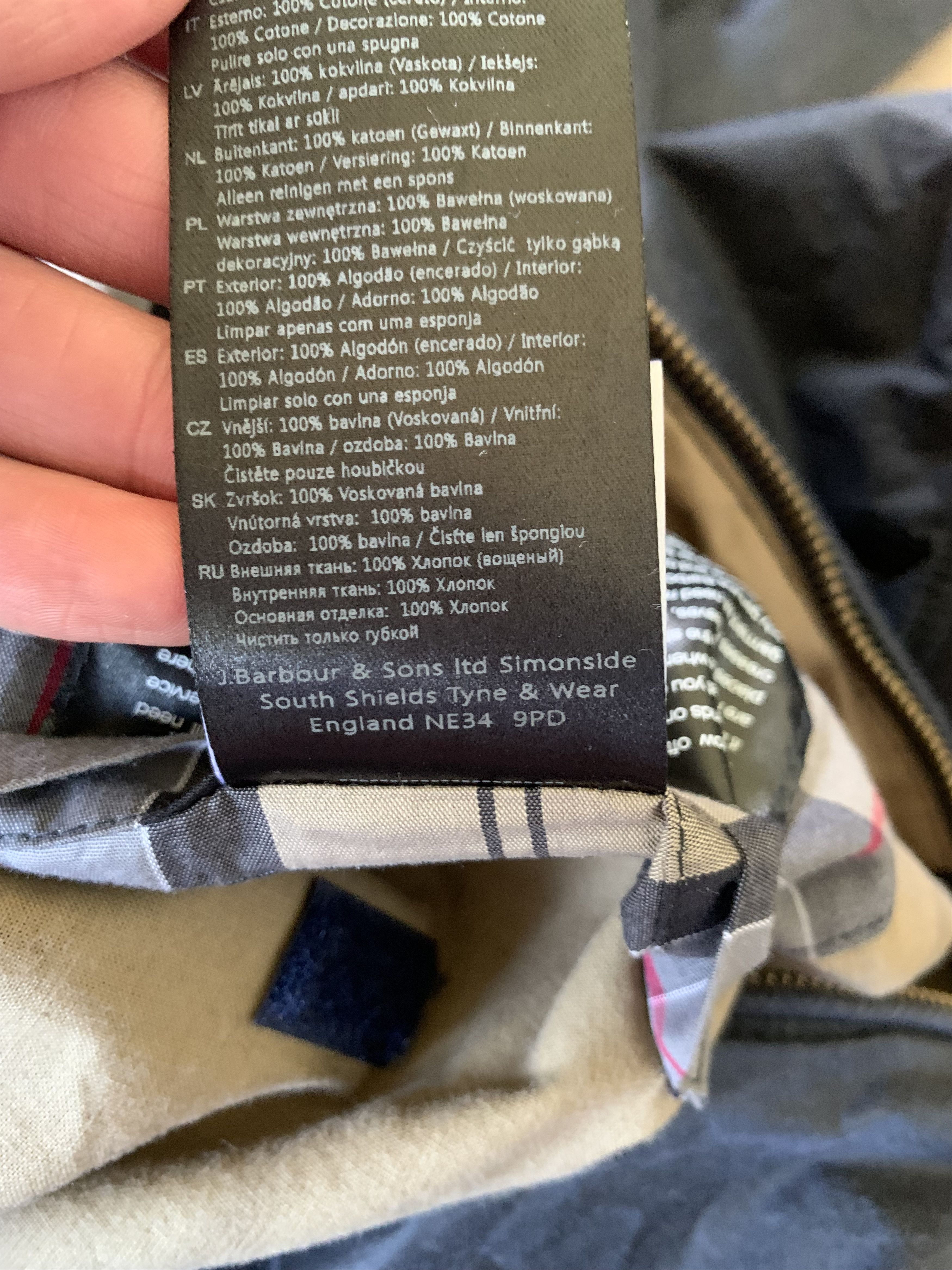 Barbour × Vintage Vintage Barbour Waxed Bomber Jacket Lightweight Royston Size US XXL / EU 58 / 5 - 10 Thumbnail
