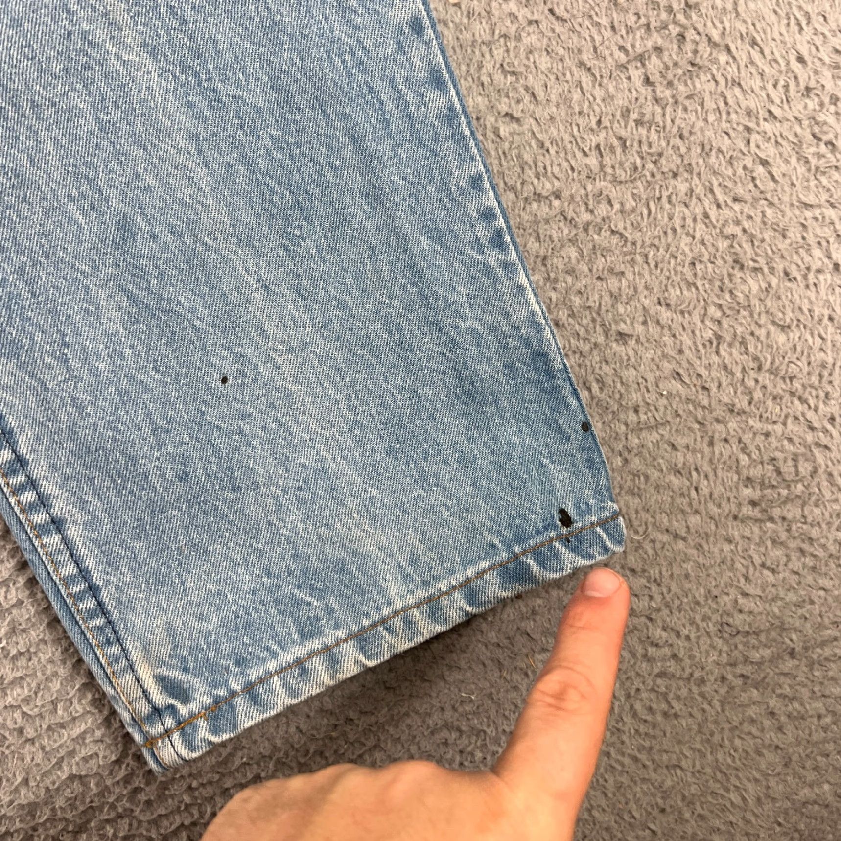 Levi's VINTAGE Levi's Jeans Mens 38x32 Blue Denim 40509-0214 Straight 5-Pocket Logo USA 90s/Levis 40509 Men Size US 38 / EU 54 - 5 Thumbnail