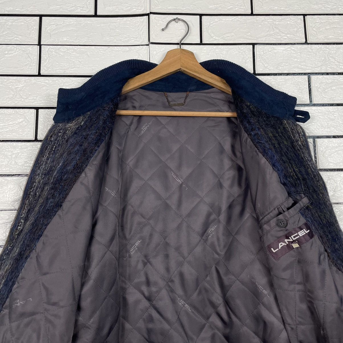 Lancel Lancel Paris Wool Bomber Jacket Size US L / EU 52-54 / 3 - 12 Thumbnail