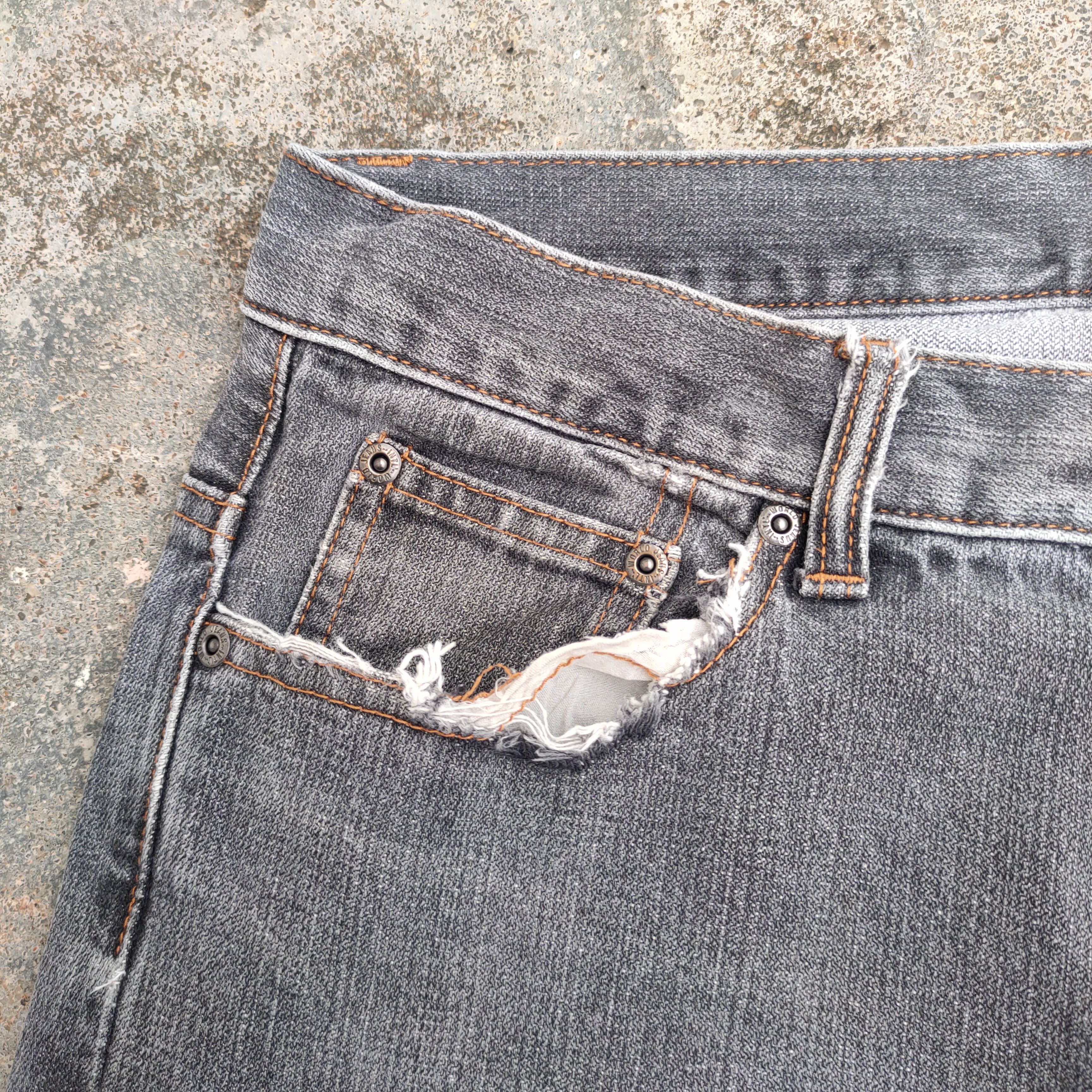Japanese Brand × Jean VINTAGE JAPANESE FADED BLACK JEANS DENIM PANTS Size US 33 - 7 Thumbnail