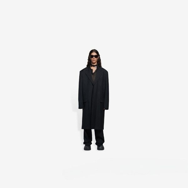 Balenciaga o1in1g1024 Hybrid Blazer Coat in Black Size US L / EU 52-54 / 3 - 3 Thumbnail