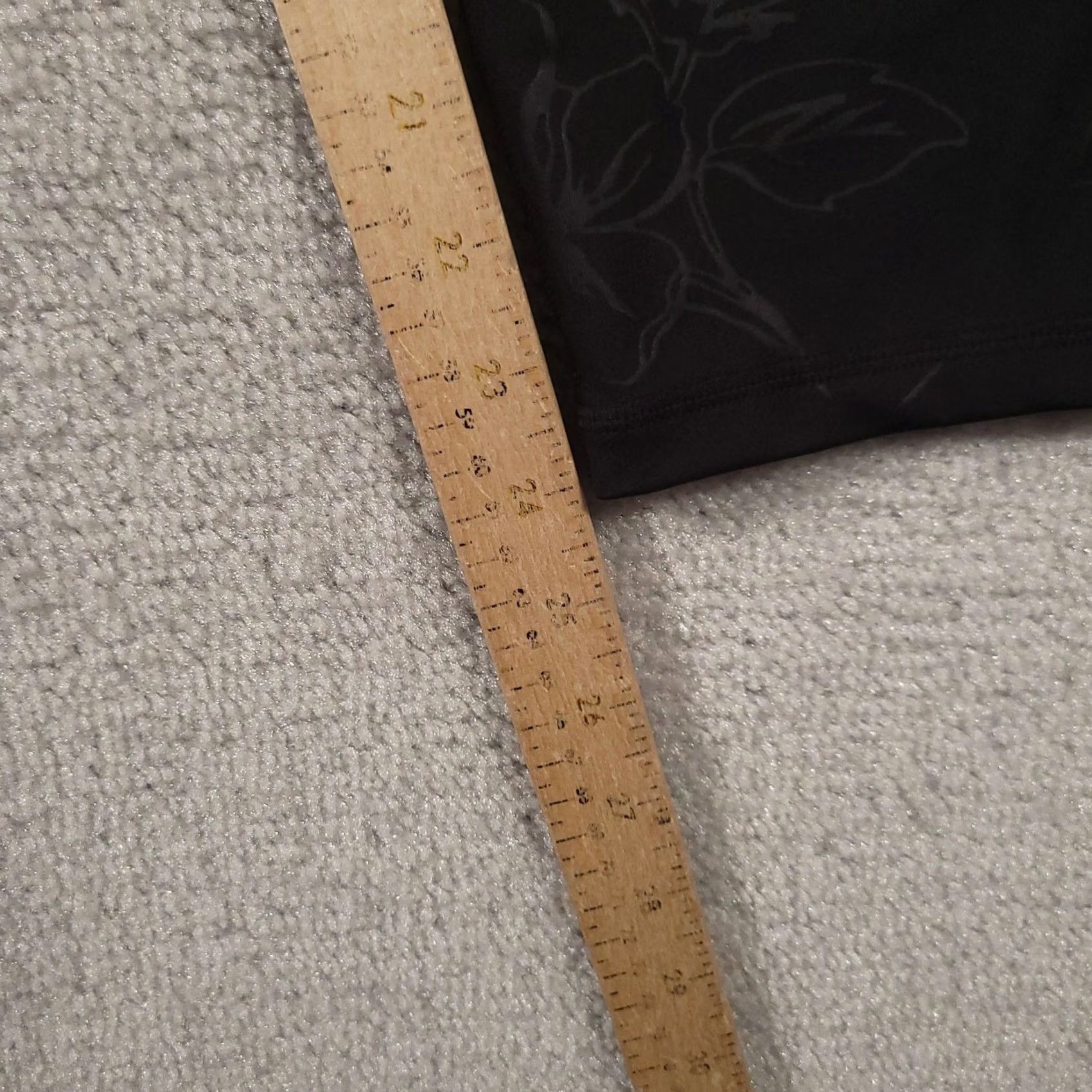 Vintage Ideology Leggings Womens 2X Black Floral Pockets High Rise Athletic Yoga Pants Size 40" / US 18 - 5 Thumbnail
