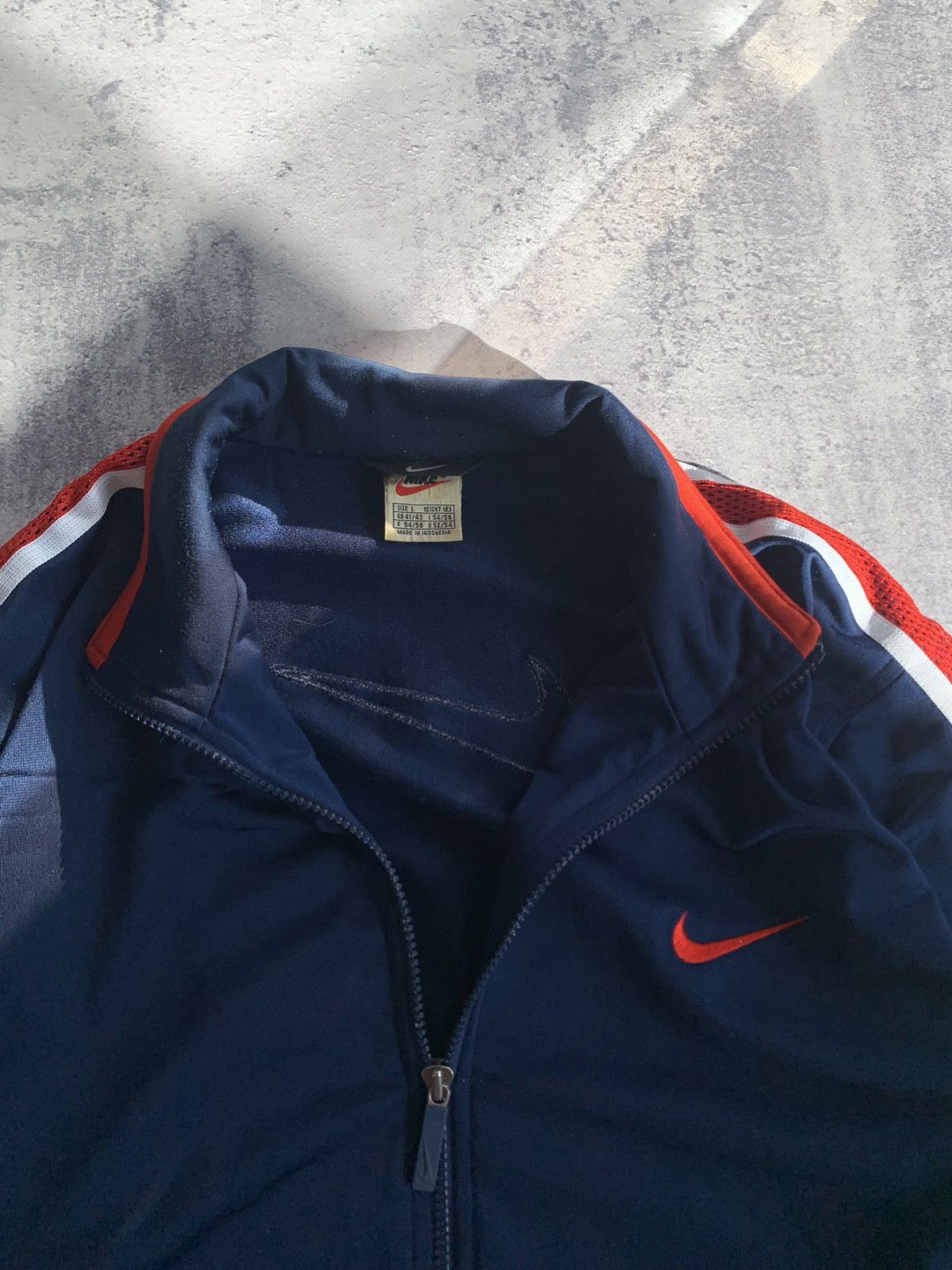 Nike Vintage Nike Track Jacket 00s Swoosh Y2K Striped Size US L / EU 52-54 / 3 - 9 Thumbnail