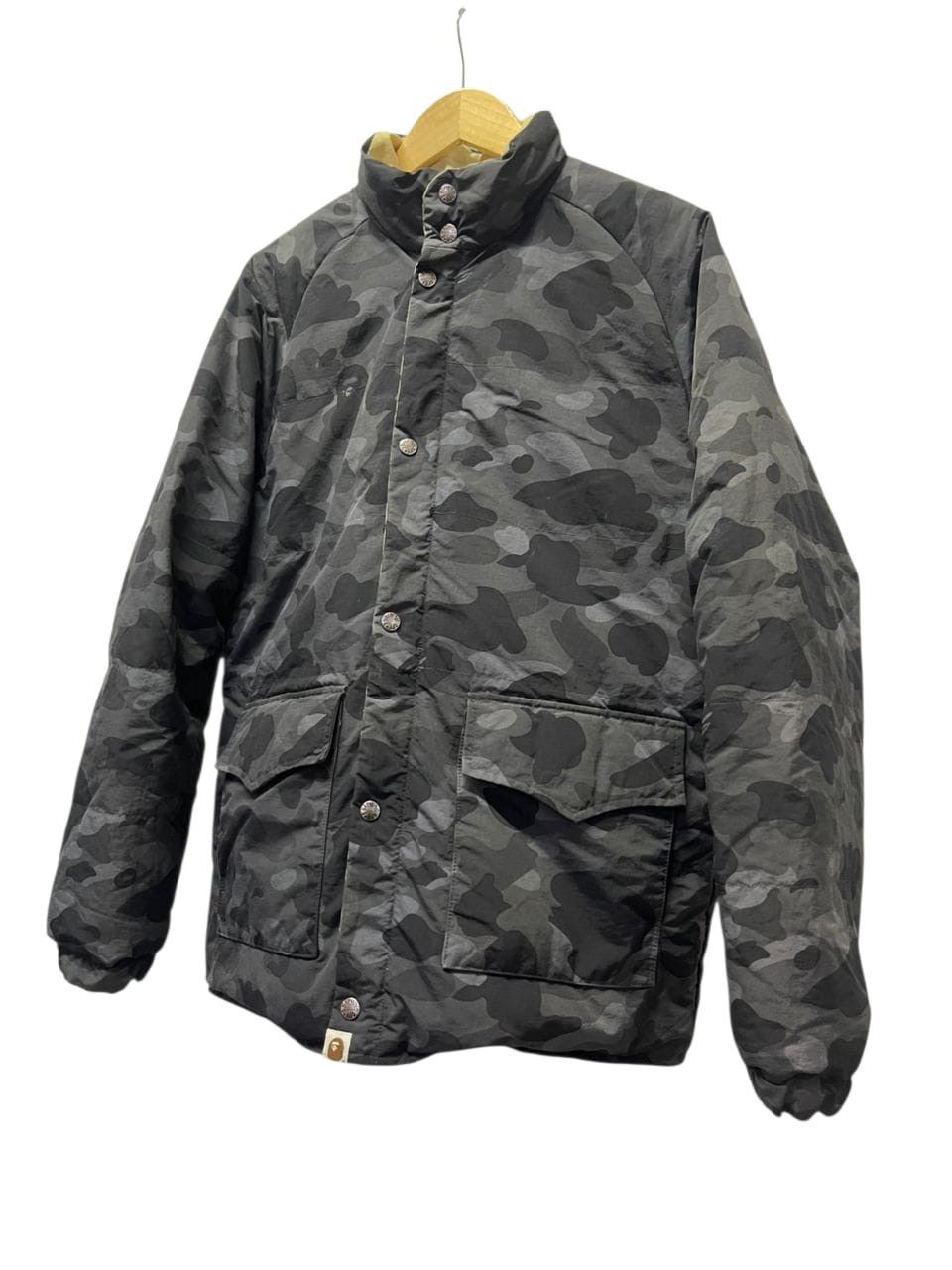Bape A Bathing Ape Revesible Puffer Jacket Black & White Camo Size US M / EU 48-50 / 2 - 2 Thumbnail