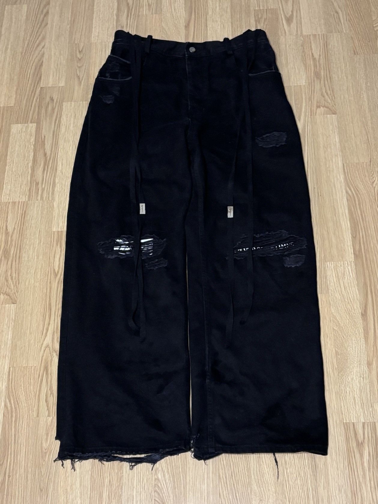 Ann Demeulemeester Kevin Waxed Denim Jeans | Grailed