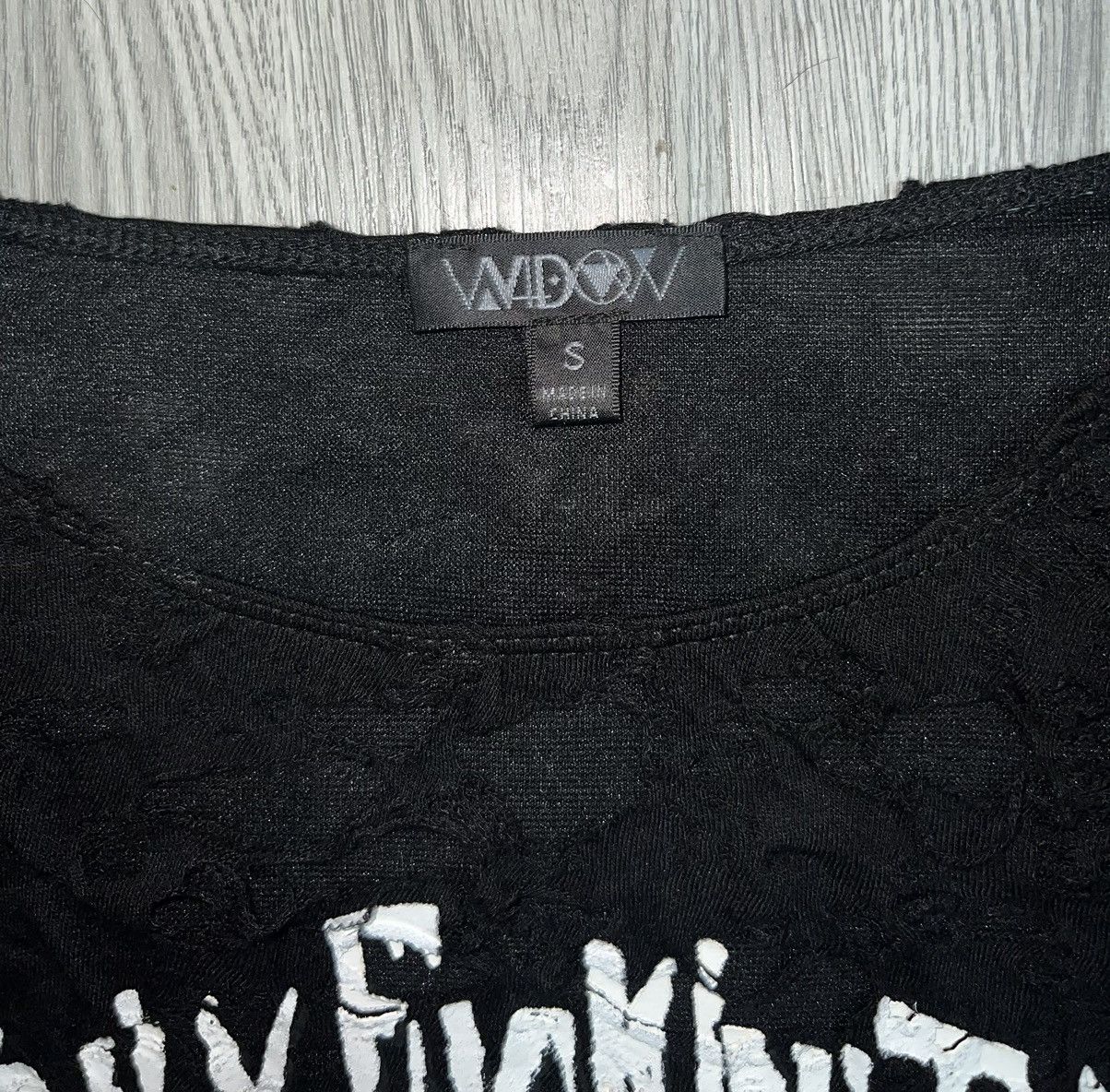 Dolls Kill WIDOW toxic for life sherred top 🖤☠️ Size S / US 4 / IT 40 - 8 Thumbnail
