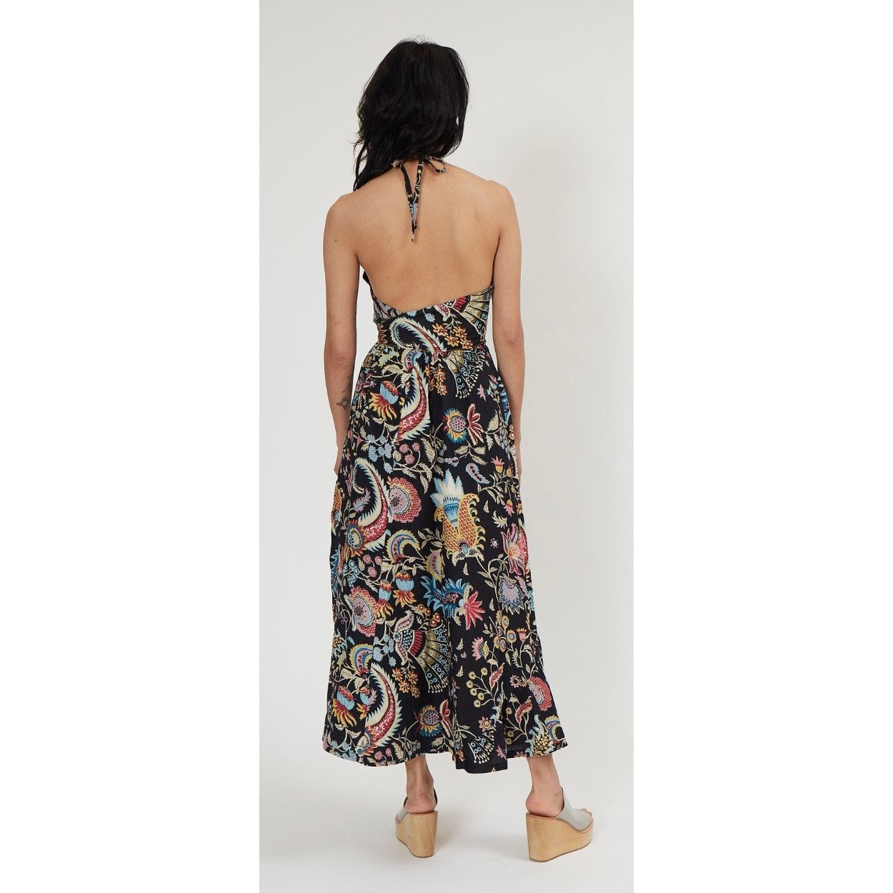 Rachel Comey Rachel Comey Sazerac Halter Dress Black Printed Floral Size S / US 4 / IT 40 - 12 Thumbnail