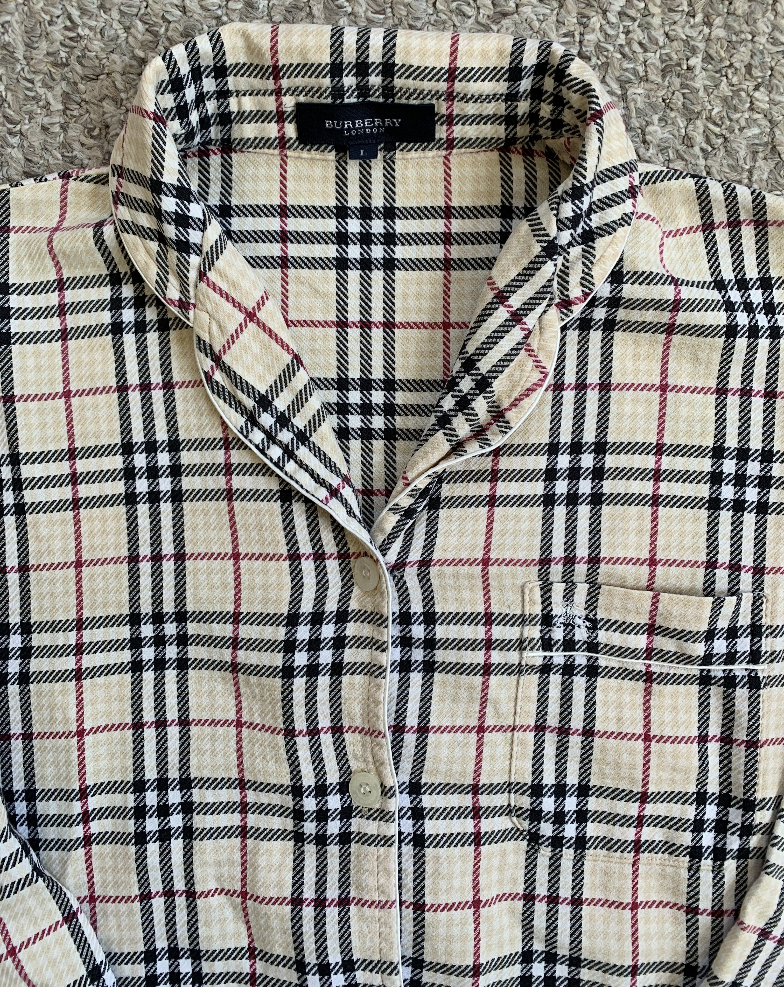 Burberry Burberry Nova Check Plaid Button Up Shirt Size L / US 10 / IT 46 - 2 Thumbnail