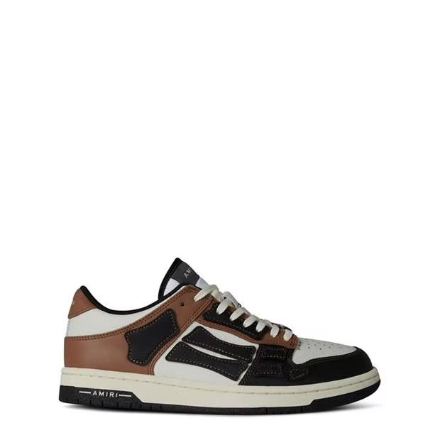 image of Amiri O1G2R1Mq0324 Low Top Trainers In Black/brown Shoes, Men's (Size 10)