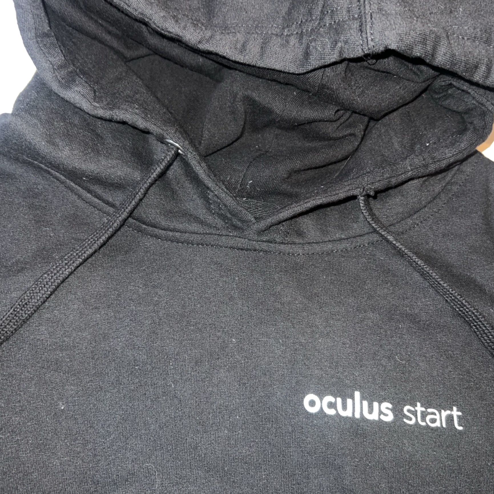 Vintage Rare Meta Facebook Oculus Start Logo Sweatshirt Hoodie L Black New Mens Regular Pullover Hooded Graphic Print Tech Geek Size US L / EU 52-54 / 3 - 5 Thumbnail