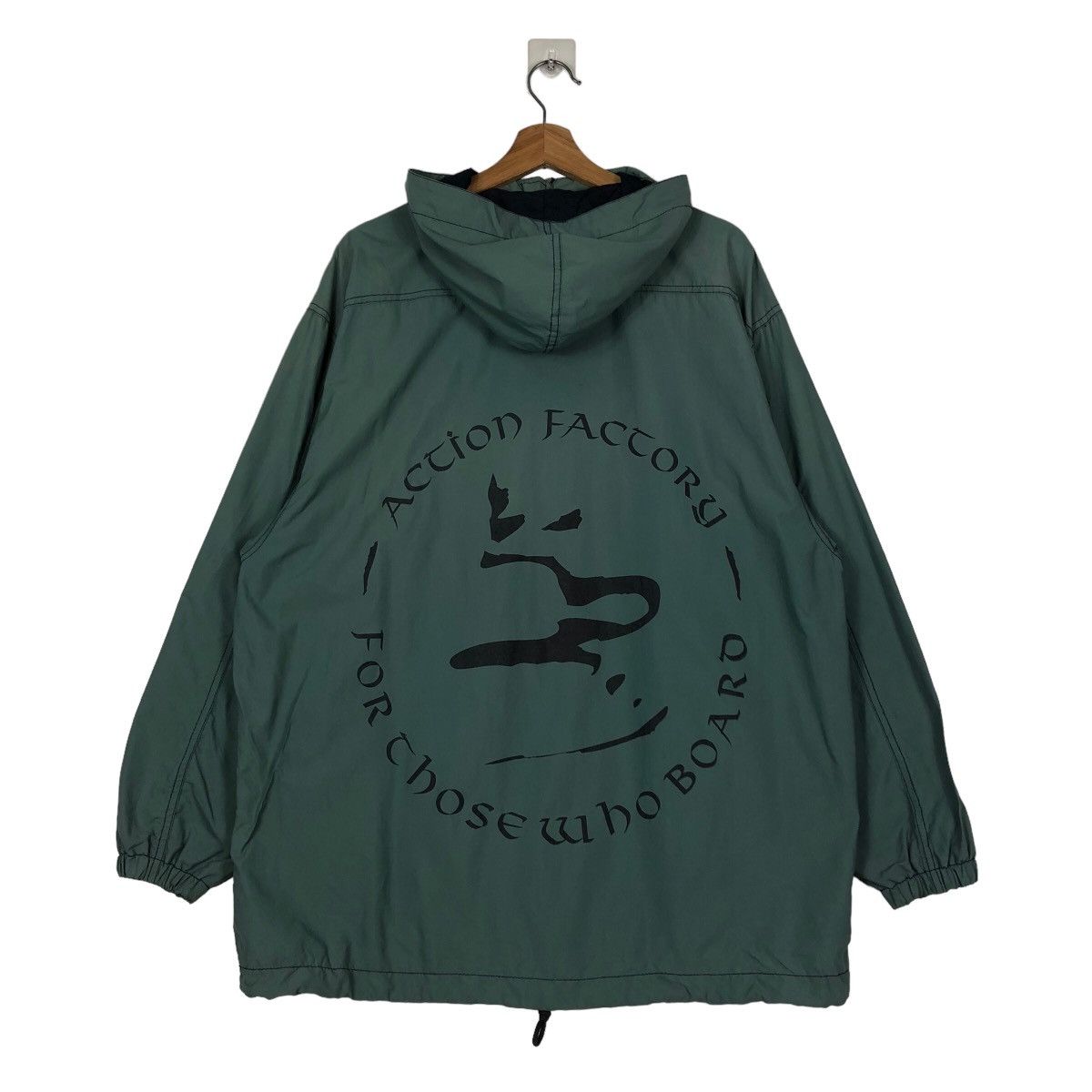 Japanese Brand 🔥ACTION FACTORY WEAR ANORAK JACKET HOODIE BIG POCKETS Size US S / EU 44-46 / 1 - 8 Thumbnail