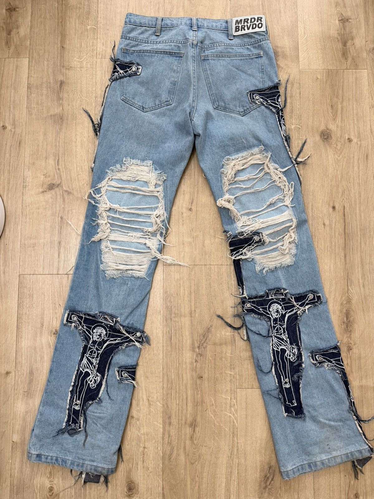 Who Decides War Figurine Cross Denim Size US 30 / EU 46 - 2 Thumbnail